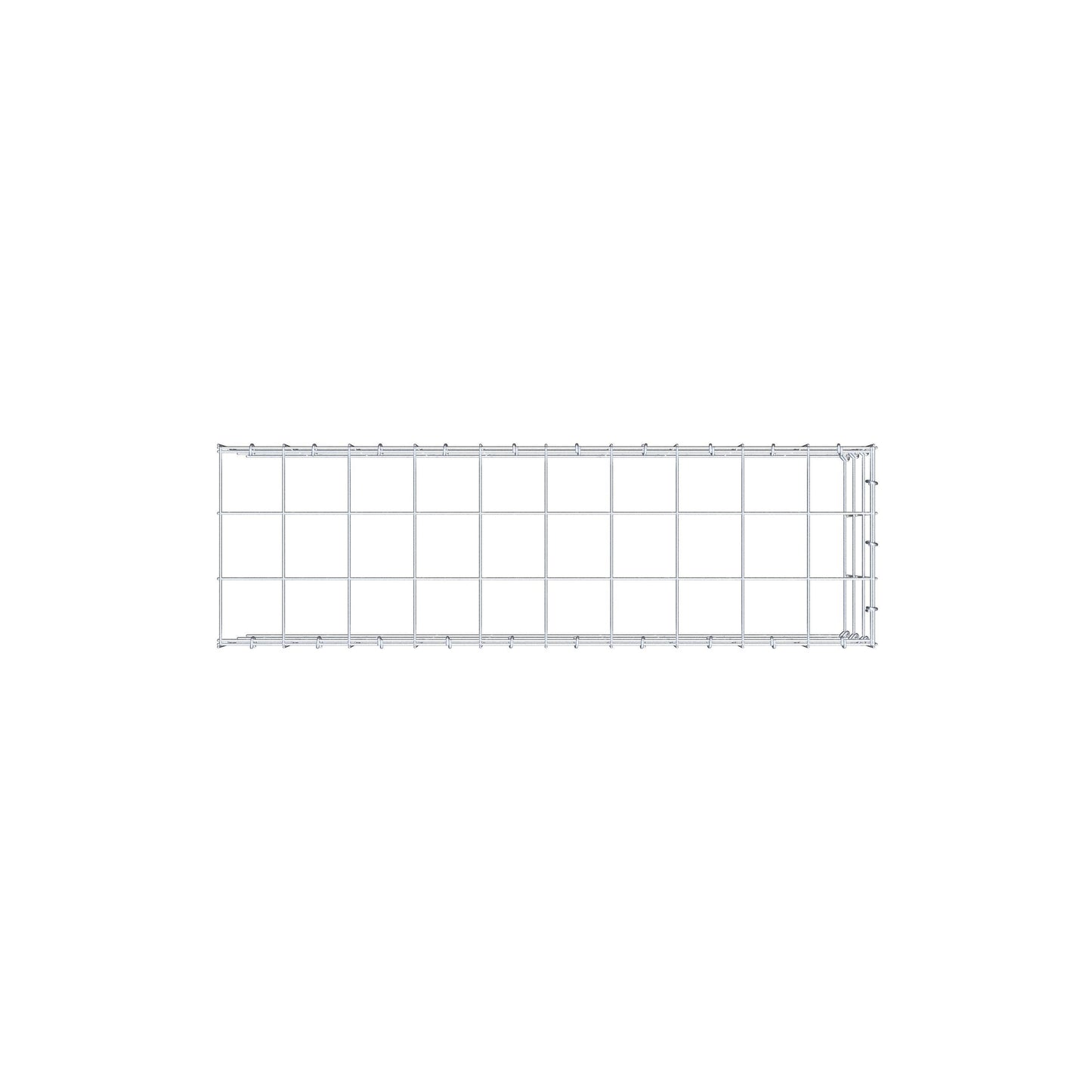 Anbaugabione Typ 4 100 cm x 30 cm x 30 cm (L x H x T), Maschenweite 10 cm x 10 cm, C-Ring