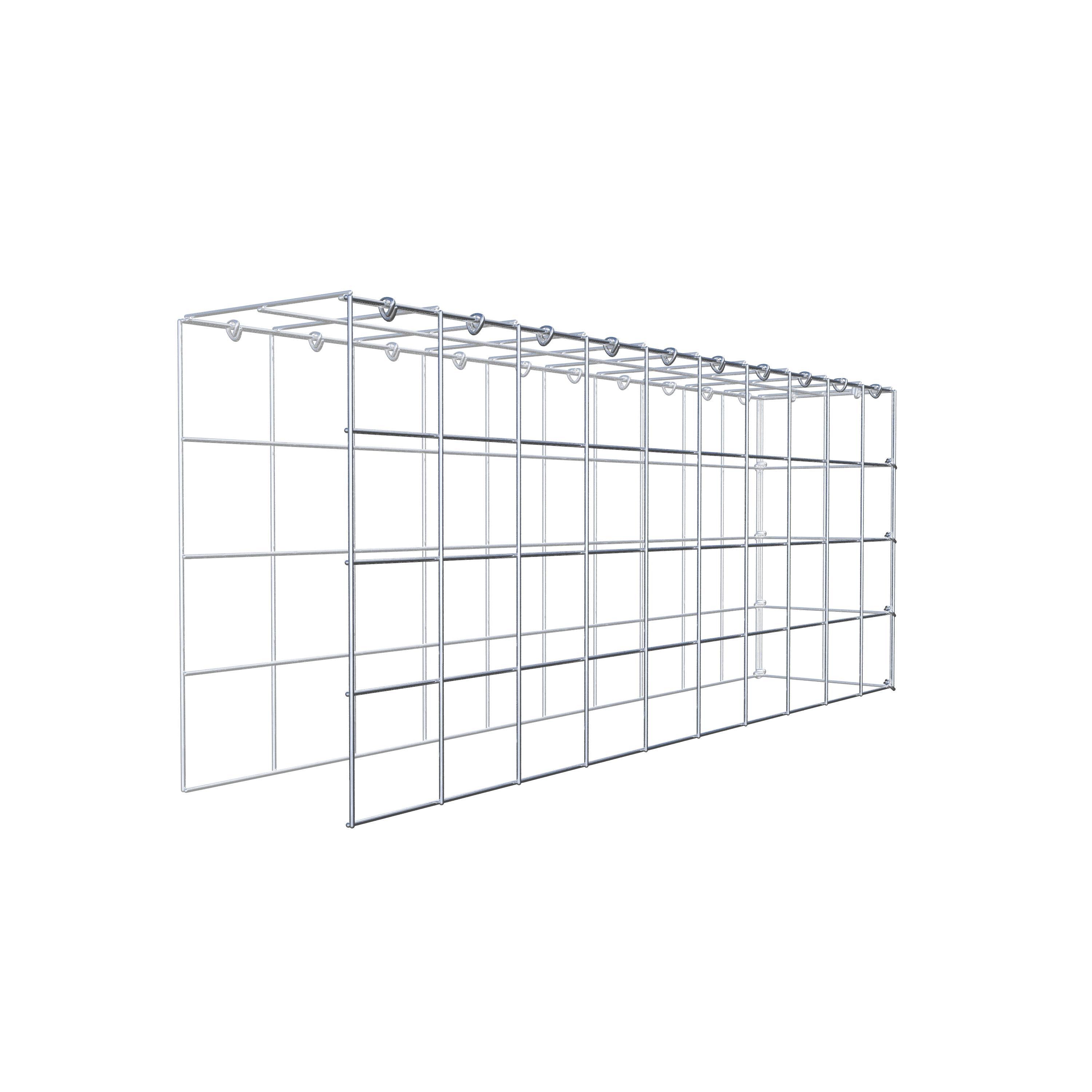 Schanskorf type 4 100 cm x 40 cm x 20 cm (L x H x D), maaswijdte 10 cm x 10 cm, C-ring