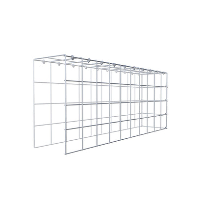 Opzetpaal type 4 100 cm x 40 cm x 20 cm (L x H x D), maaswijdte 10 cm x 10 cm, C-ring