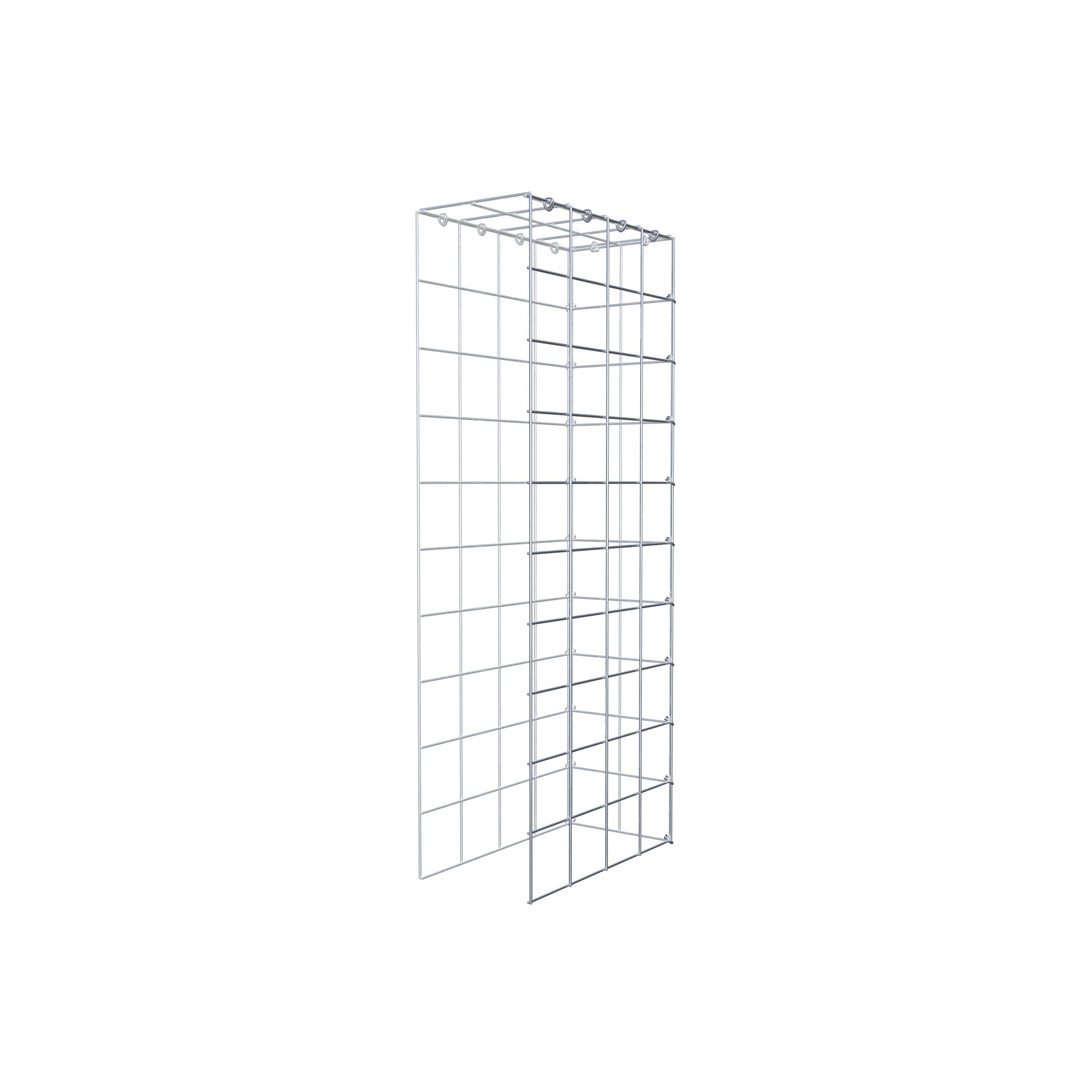 Schanskorf type 4 100 cm x 40 cm x 20 cm (L x H x D), maaswijdte 10 cm x 10 cm, C-ring