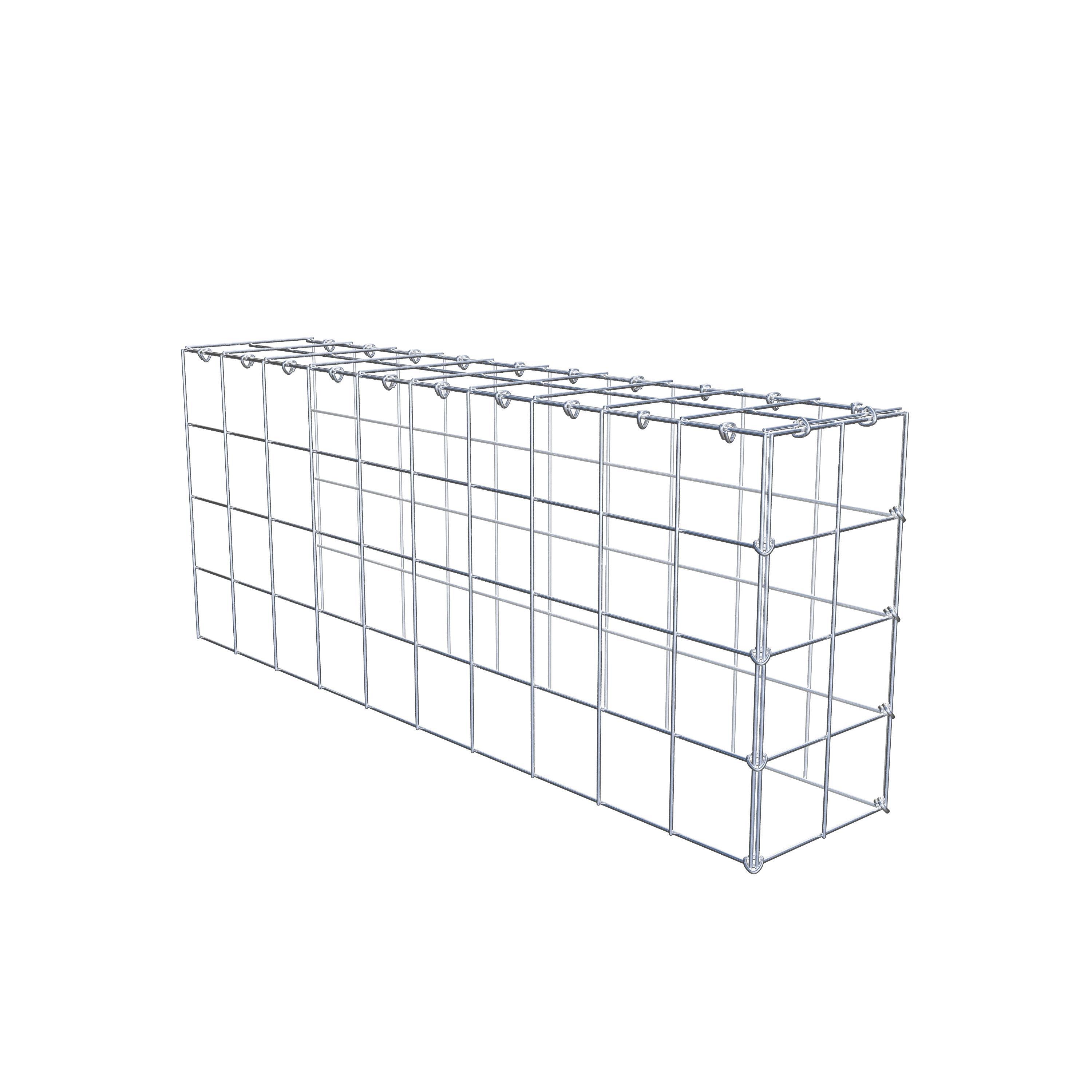 Schanskorf type 4 100 cm x 40 cm x 20 cm (L x H x D), maaswijdte 10 cm x 10 cm, C-ring