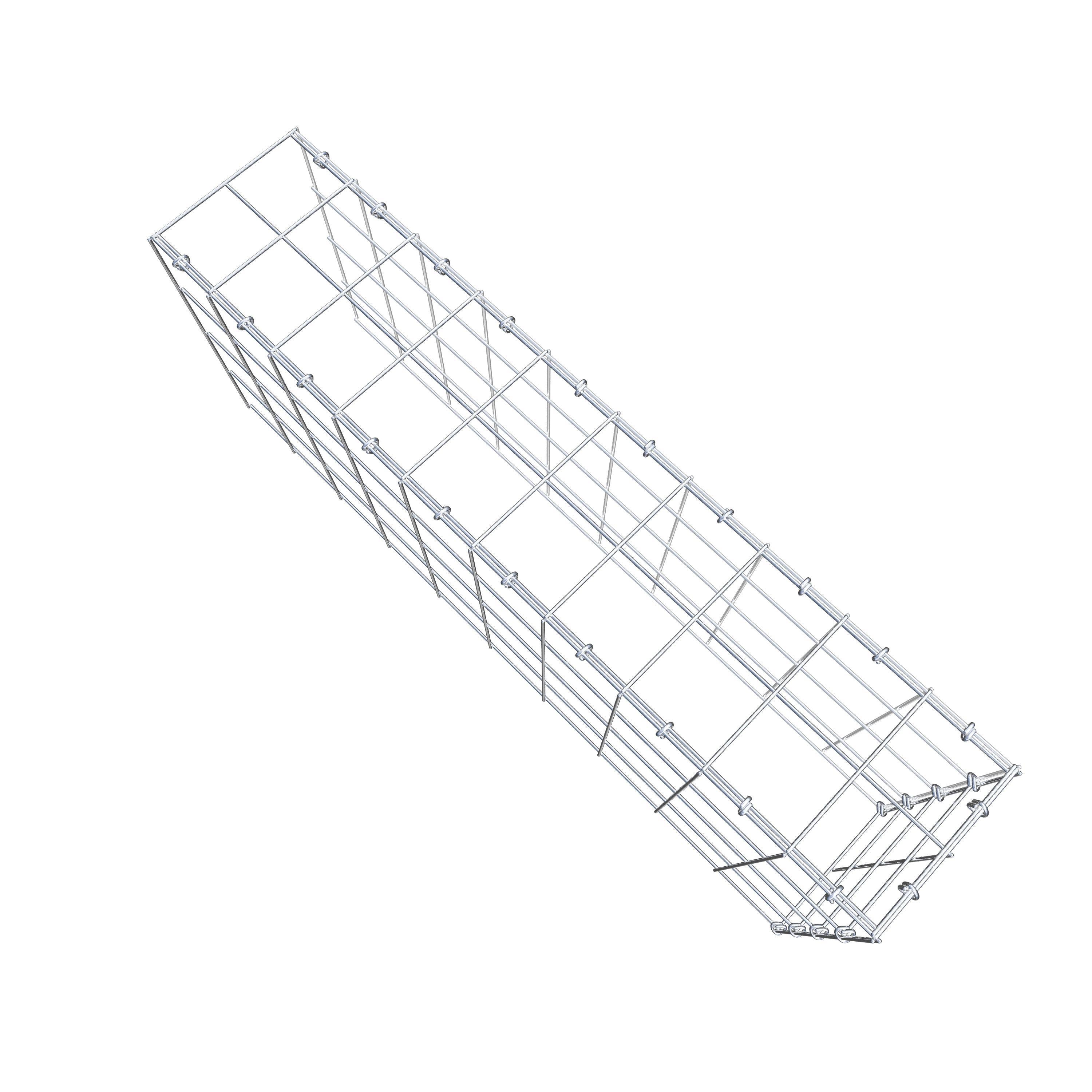 Schanskorf type 4 100 cm x 40 cm x 20 cm (L x H x D), maaswijdte 10 cm x 10 cm, C-ring