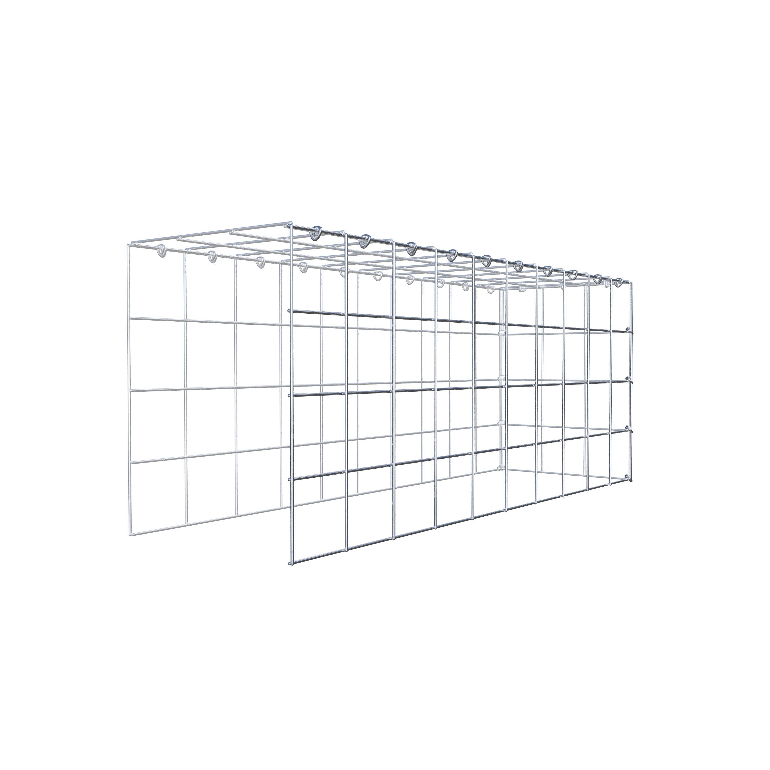 Schanskorf type 4 100 cm x 40 cm x 30 cm (L x H x D), maaswijdte 10 cm x 10 cm, C-ring