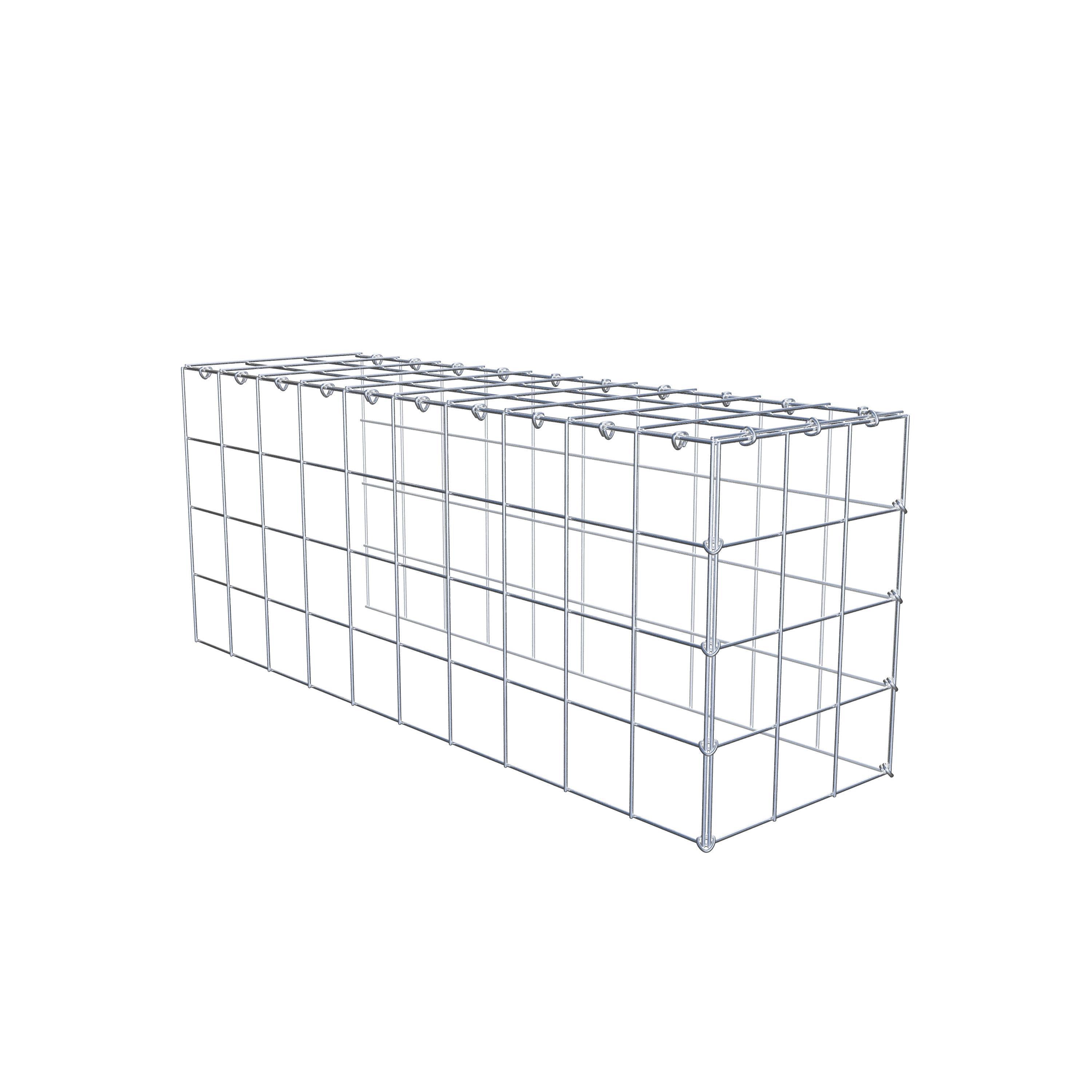 Schanskorf type 4 100 cm x 40 cm x 30 cm (L x H x D), maaswijdte 10 cm x 10 cm, C-ring