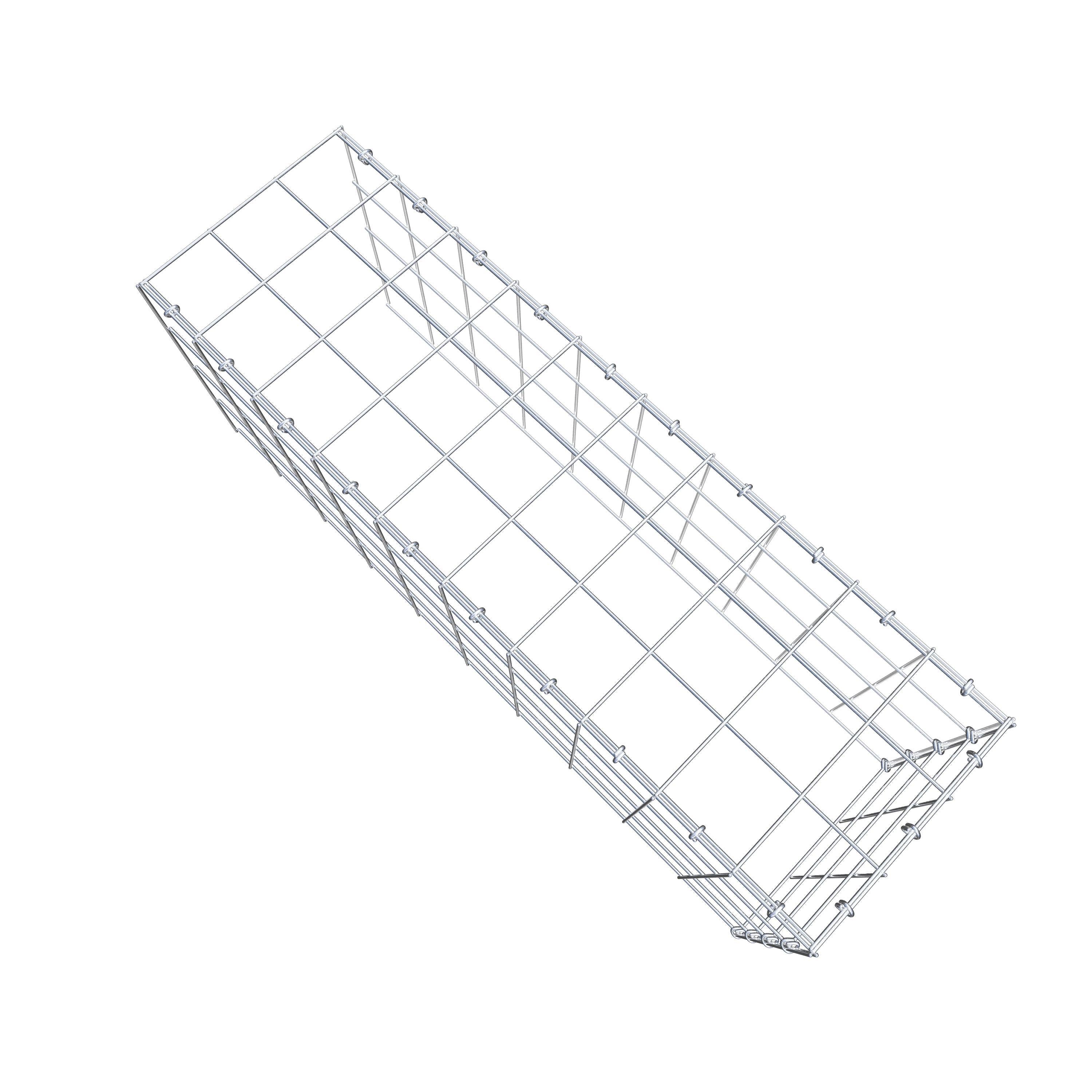 Schanskorf type 4 100 cm x 40 cm x 30 cm (L x H x D), maaswijdte 10 cm x 10 cm, C-ring