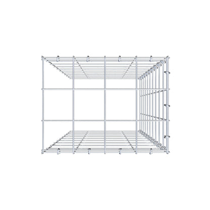 Fourche rapportée type 4 100 cm x 40 cm x 30 cm (L x H x P), mailles 10 cm x 10 cm, anneau C