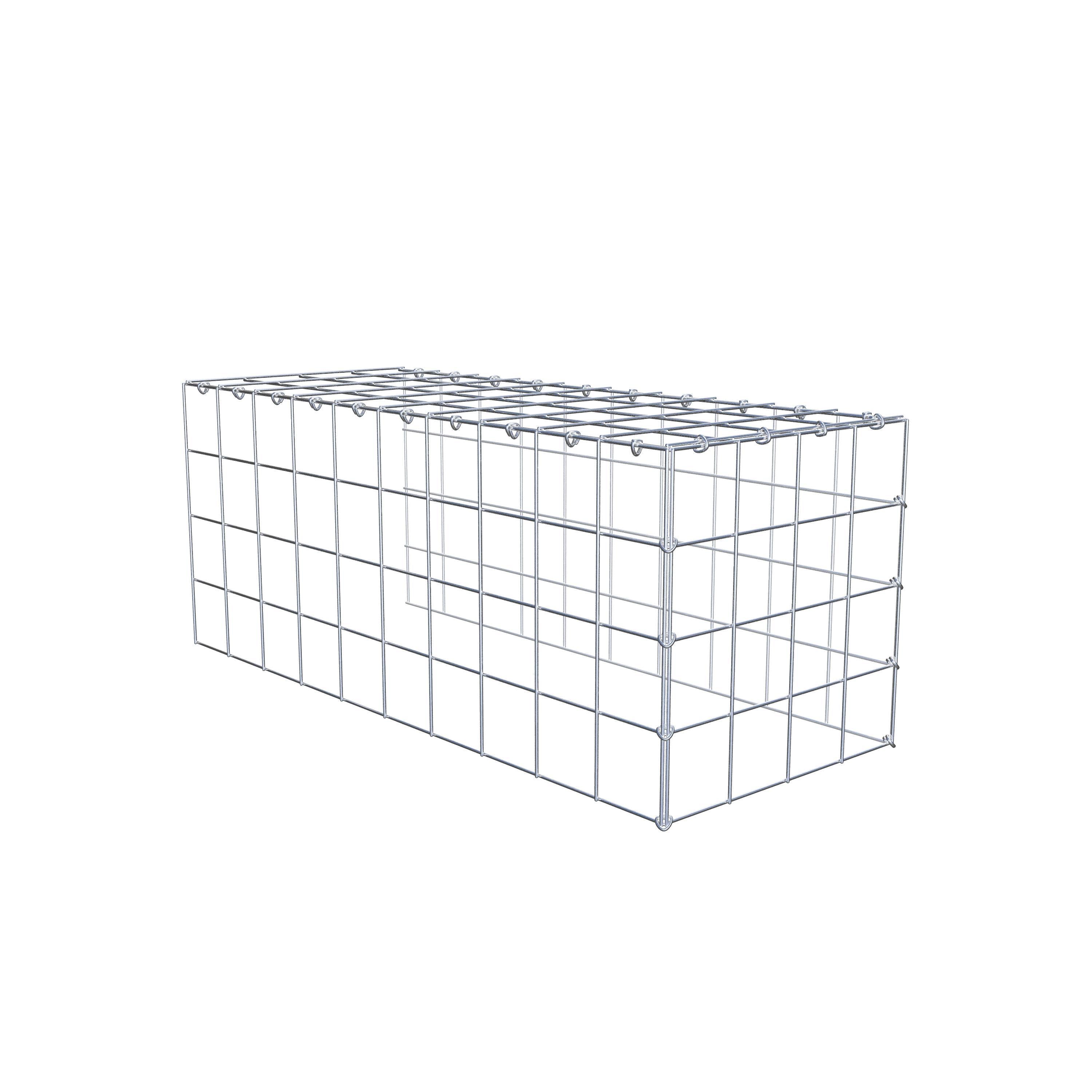 Schanskorf type 4 100 cm x 40 cm x 40 cm (L x H x D), maaswijdte 10 cm x 10 cm, C-ring