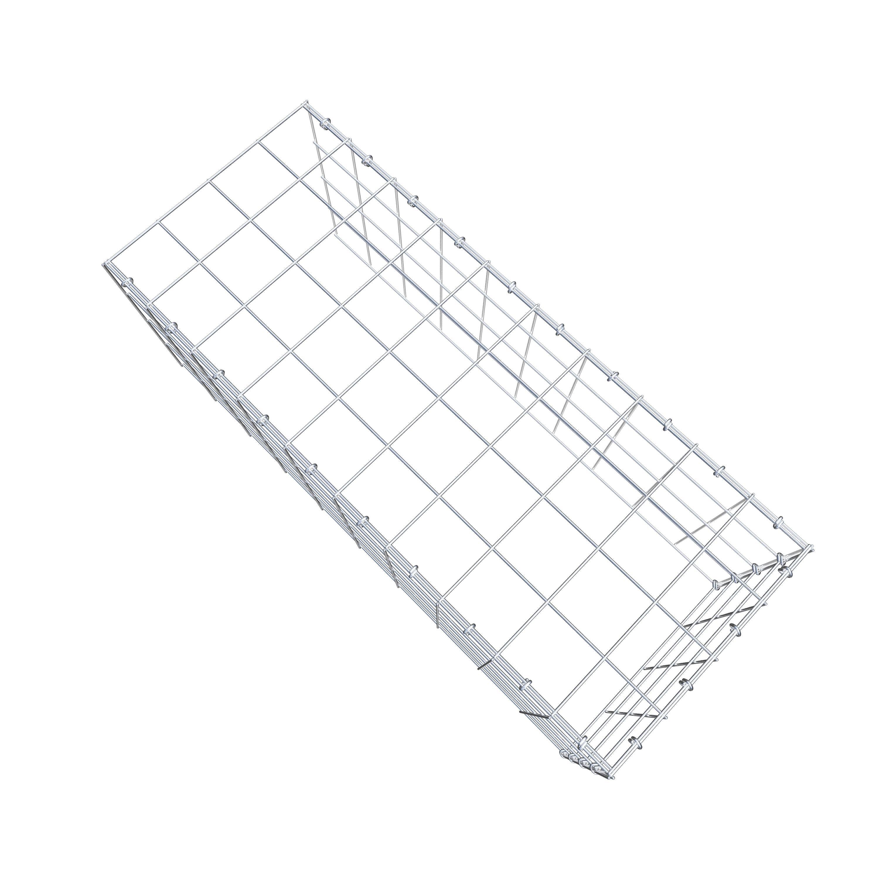 Schanskorf type 4 100 cm x 40 cm x 40 cm (L x H x D), maaswijdte 10 cm x 10 cm, C-ring