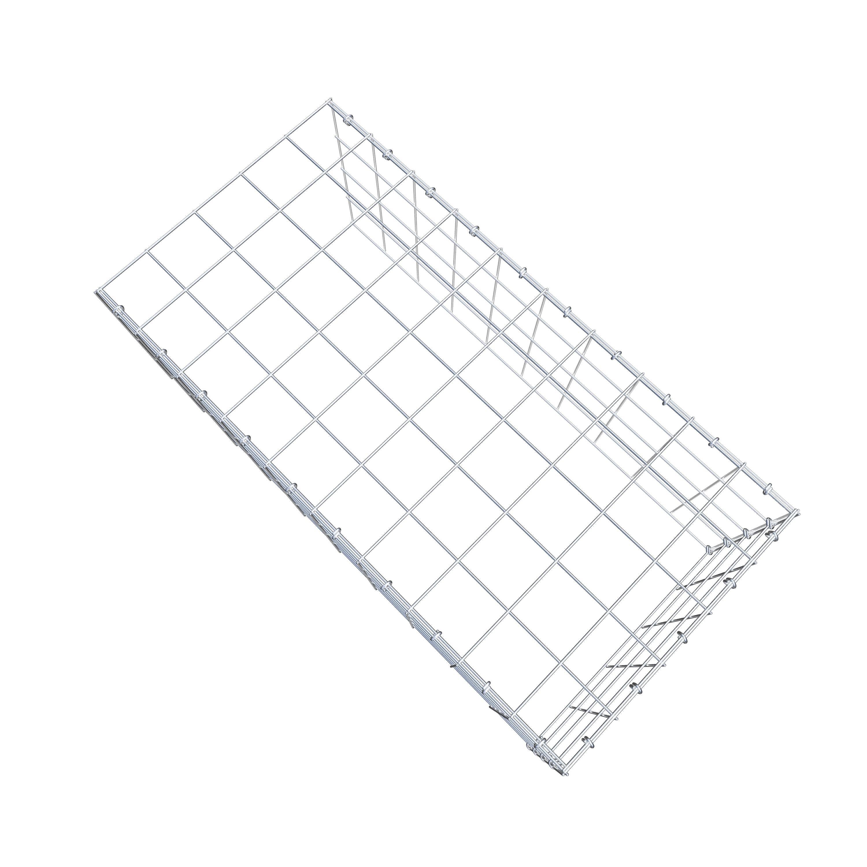 Schanskorf type 4 100 cm x 40 cm x 50 cm (L x H x D), maaswijdte 10 cm x 10 cm, C-ring