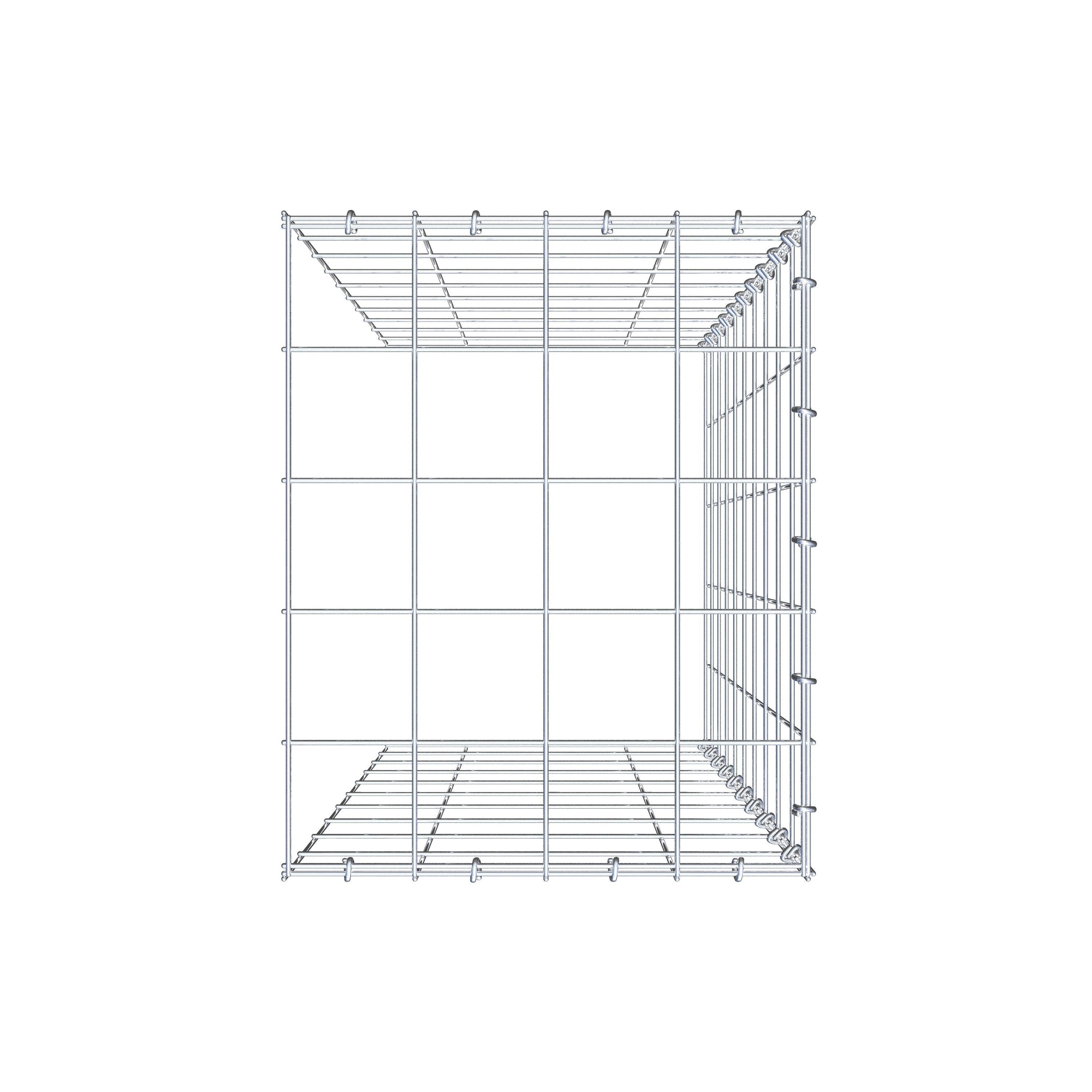 Schanskorf type 4 100 cm x 40 cm x 50 cm (L x H x D), maaswijdte 10 cm x 10 cm, C-ring