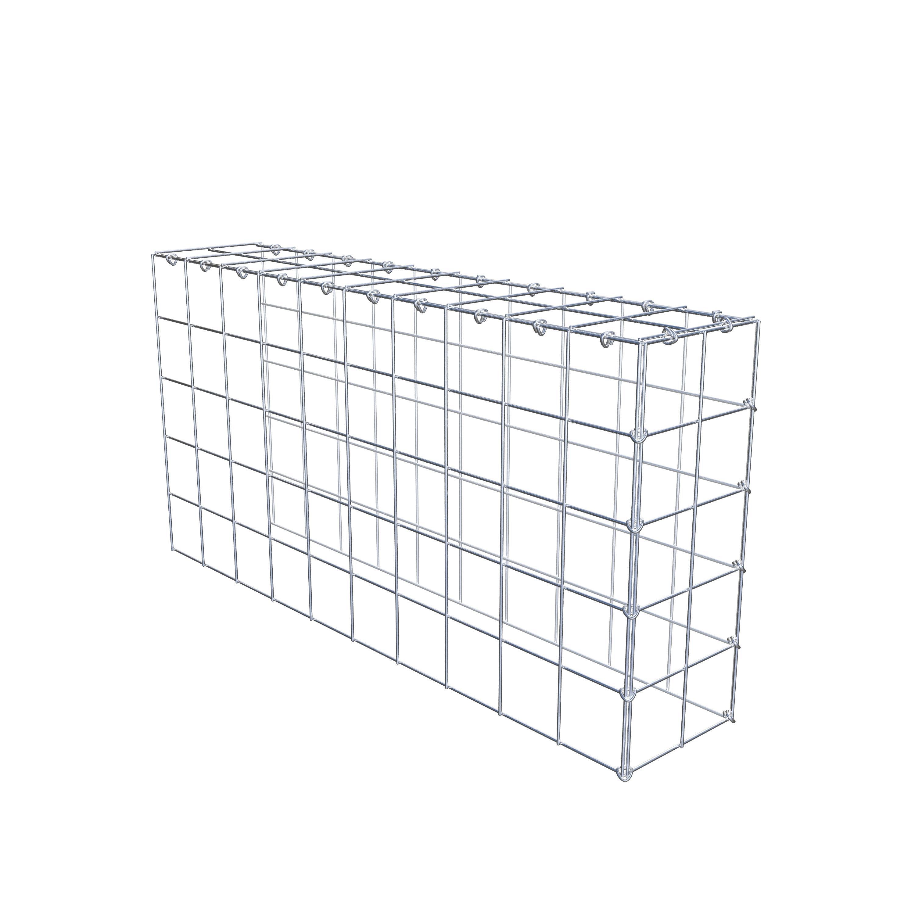 Anbaugabione Typ 4 100 cm x 50 cm x 20 cm (L x H x T), Maschenweite 10 cm x 10 cm, C-Ring