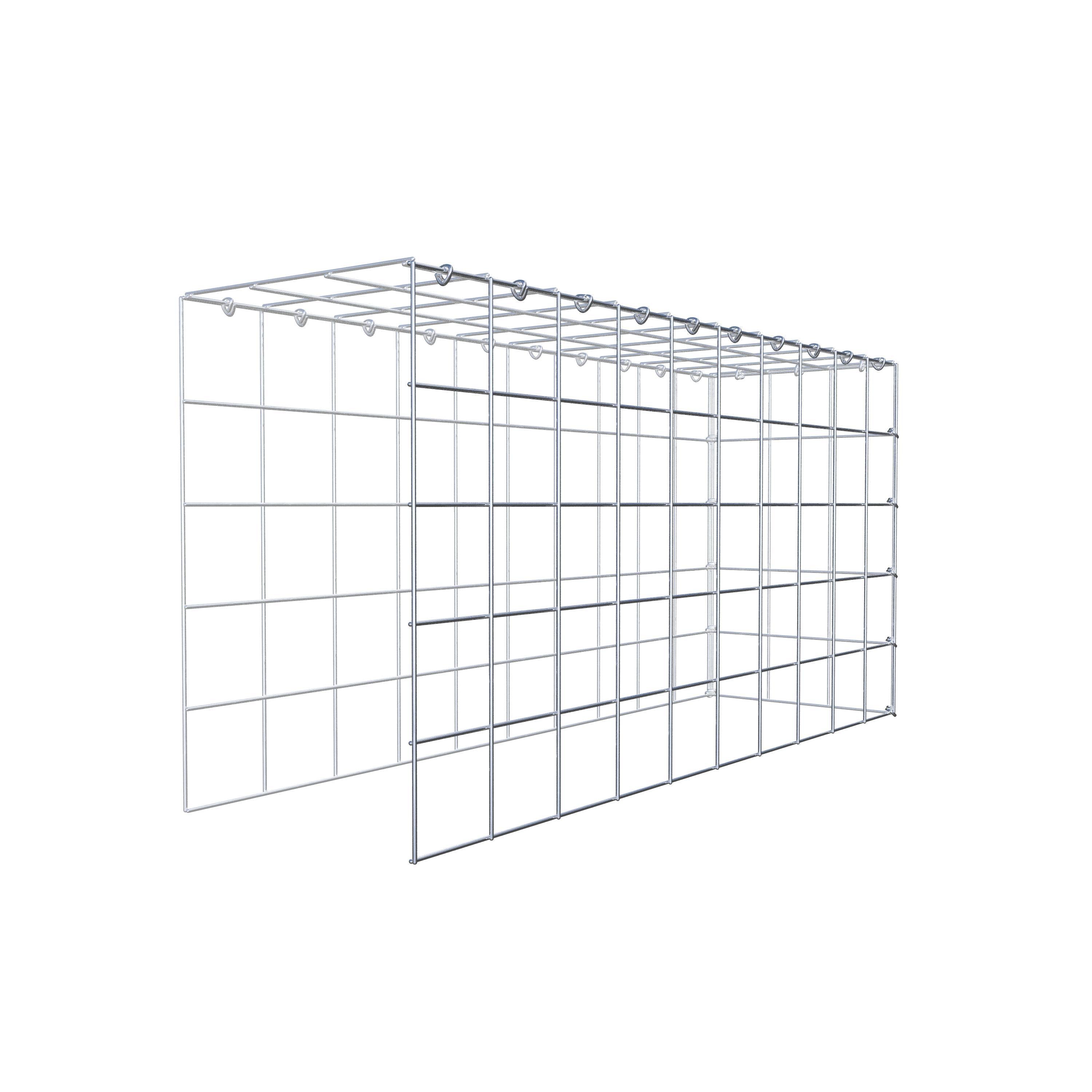 Schanskorf type 4 100 cm x 50 cm x 30 cm (L x H x D), maaswijdte 10 cm x 10 cm, C-ring