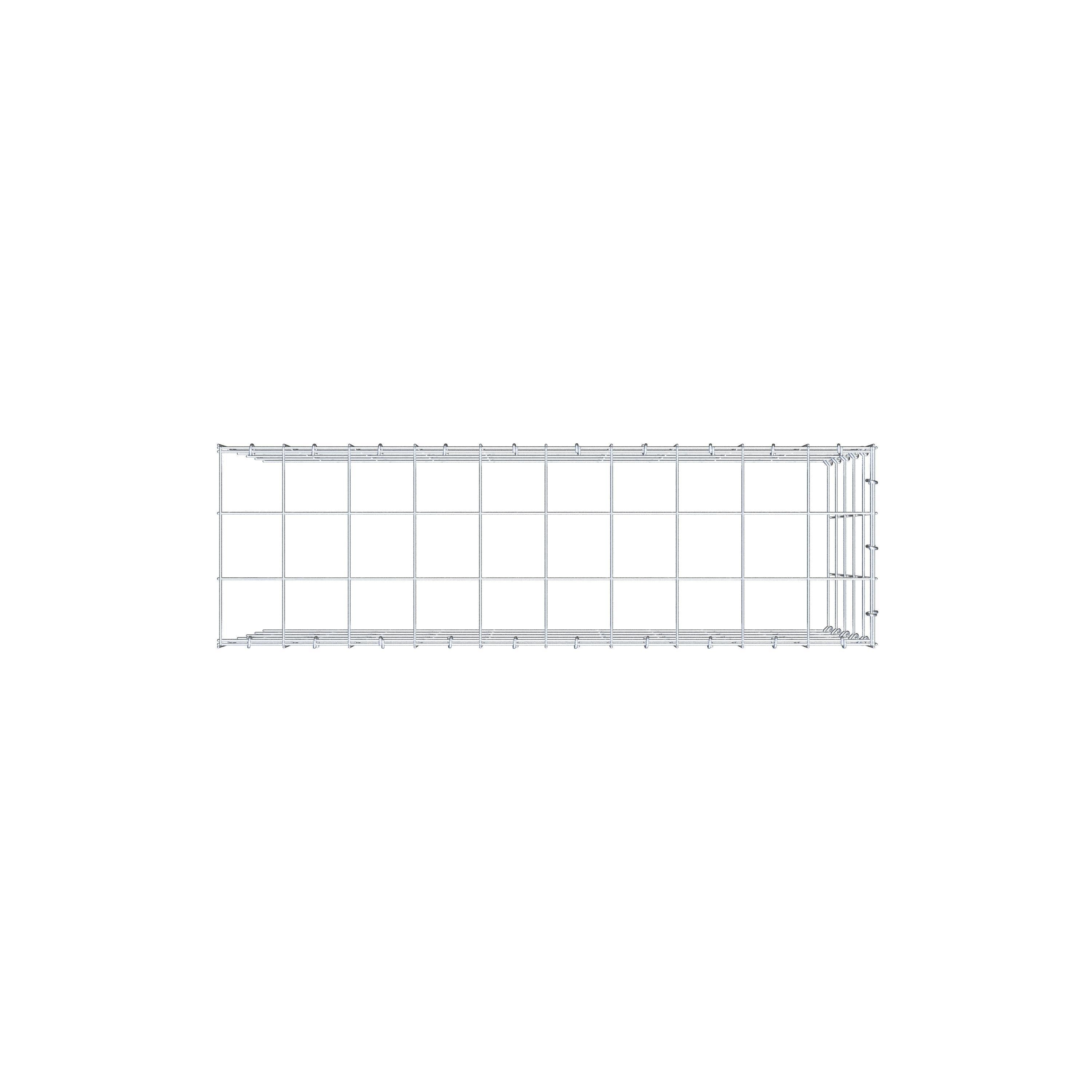 Schanskorf type 4 100 cm x 50 cm x 30 cm (L x H x D), maaswijdte 10 cm x 10 cm, C-ring