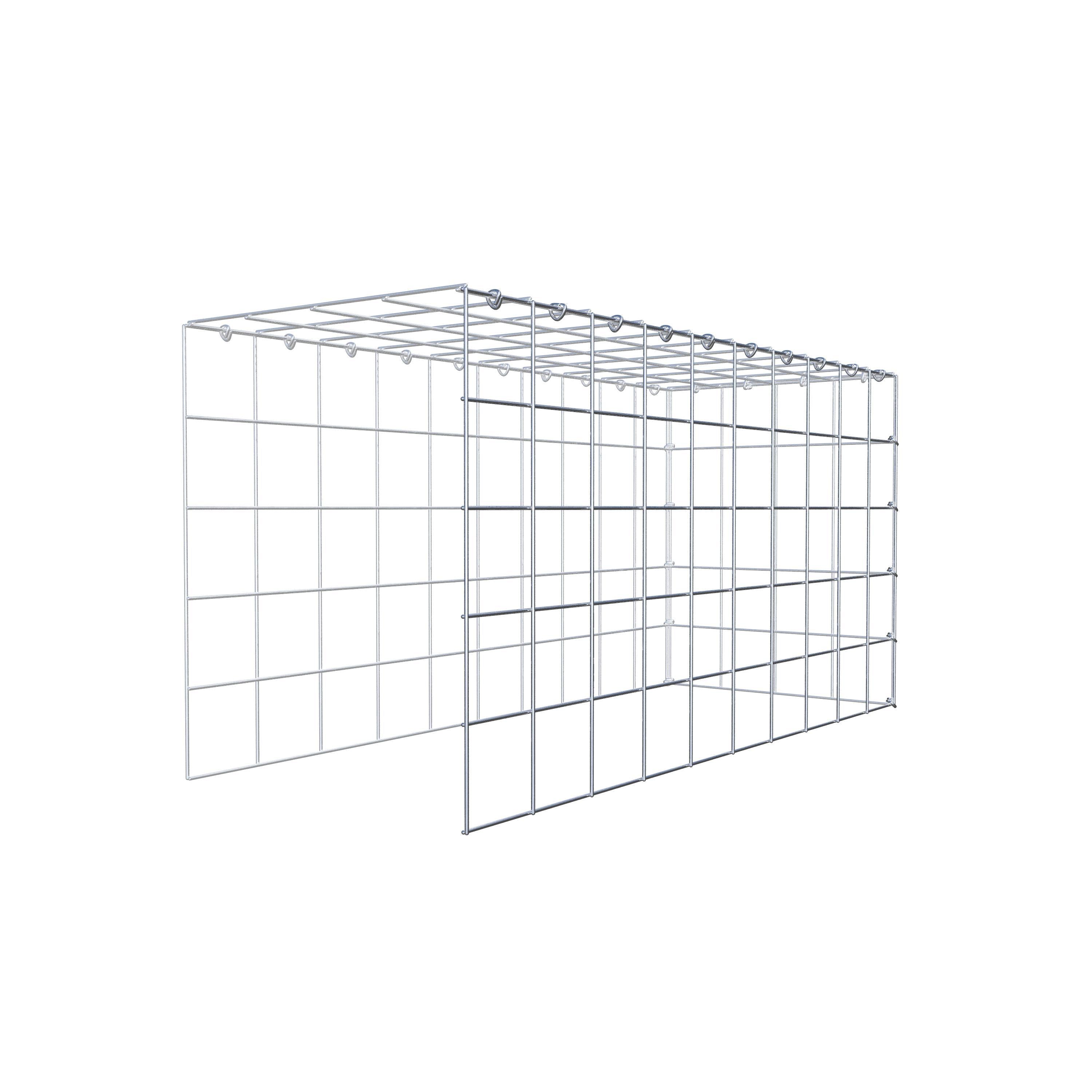 Schanskorf type 4 100 cm x 50 cm x 40 cm (L x H x D), maaswijdte 10 cm x 10 cm, C-ring