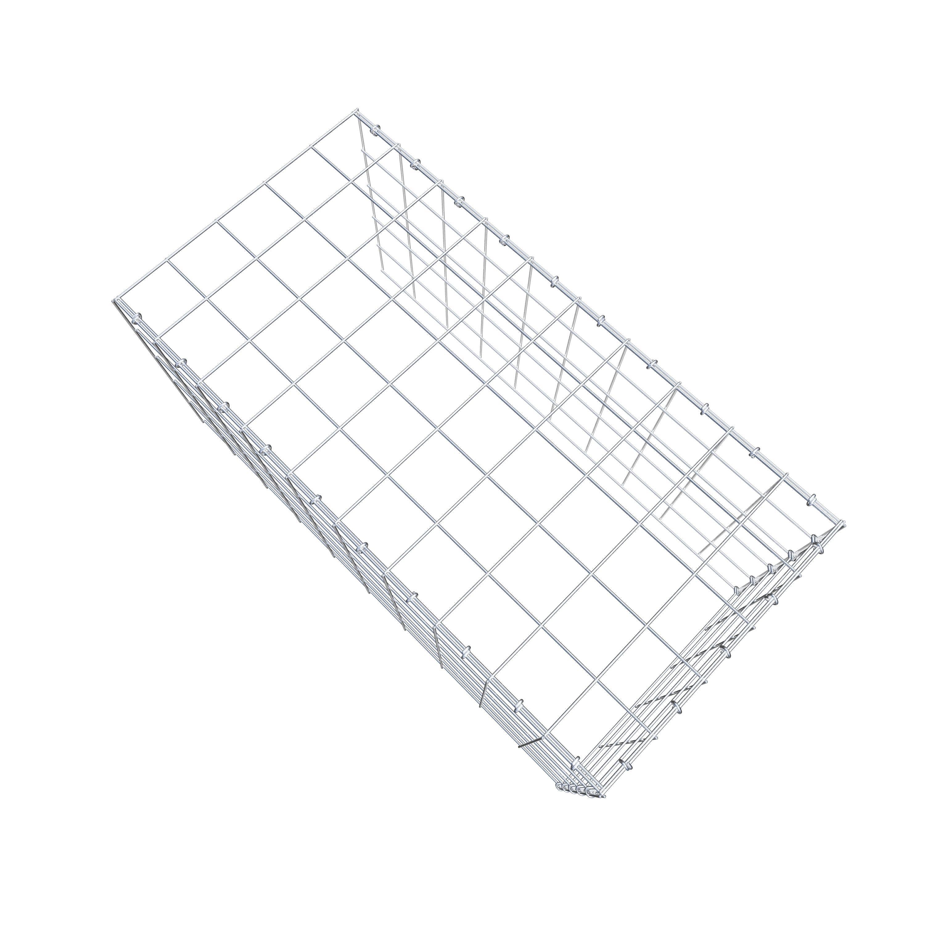 Schanskorf type 4 100 cm x 50 cm x 50 cm (L x H x D), maaswijdte 10 cm x 10 cm, C-ring