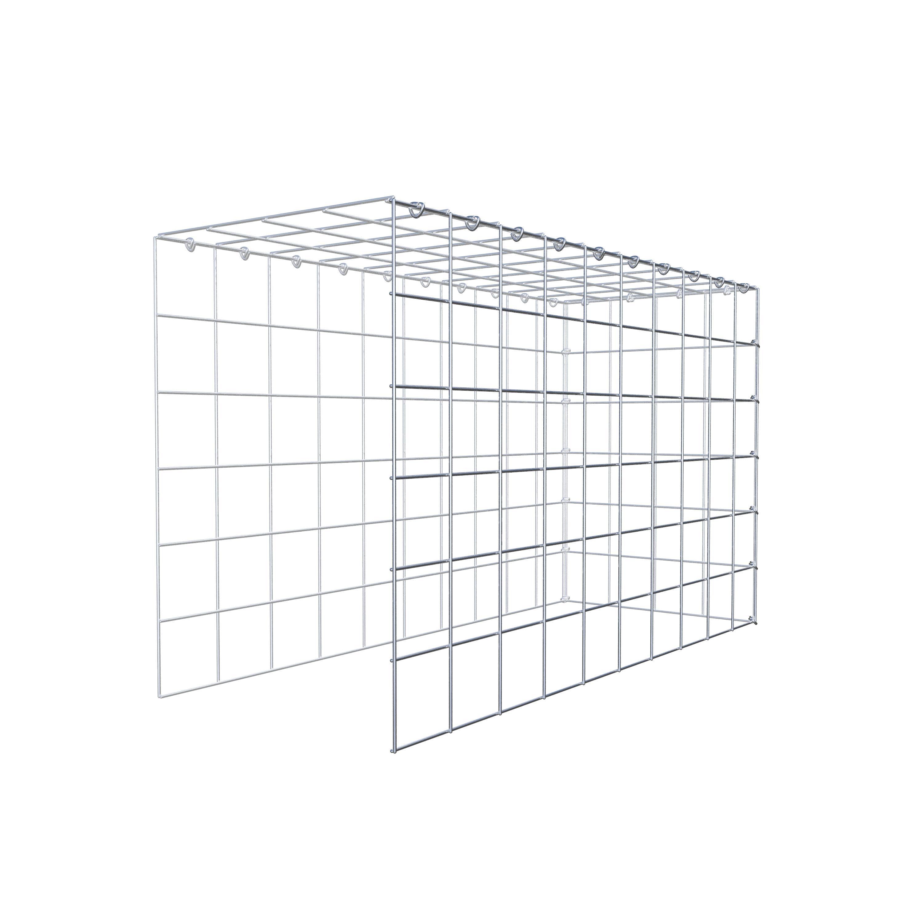 Schanskorf type 4 100 cm x 60 cm x 40 cm (L x H x D), maaswijdte 10 cm x 10 cm, C-ring