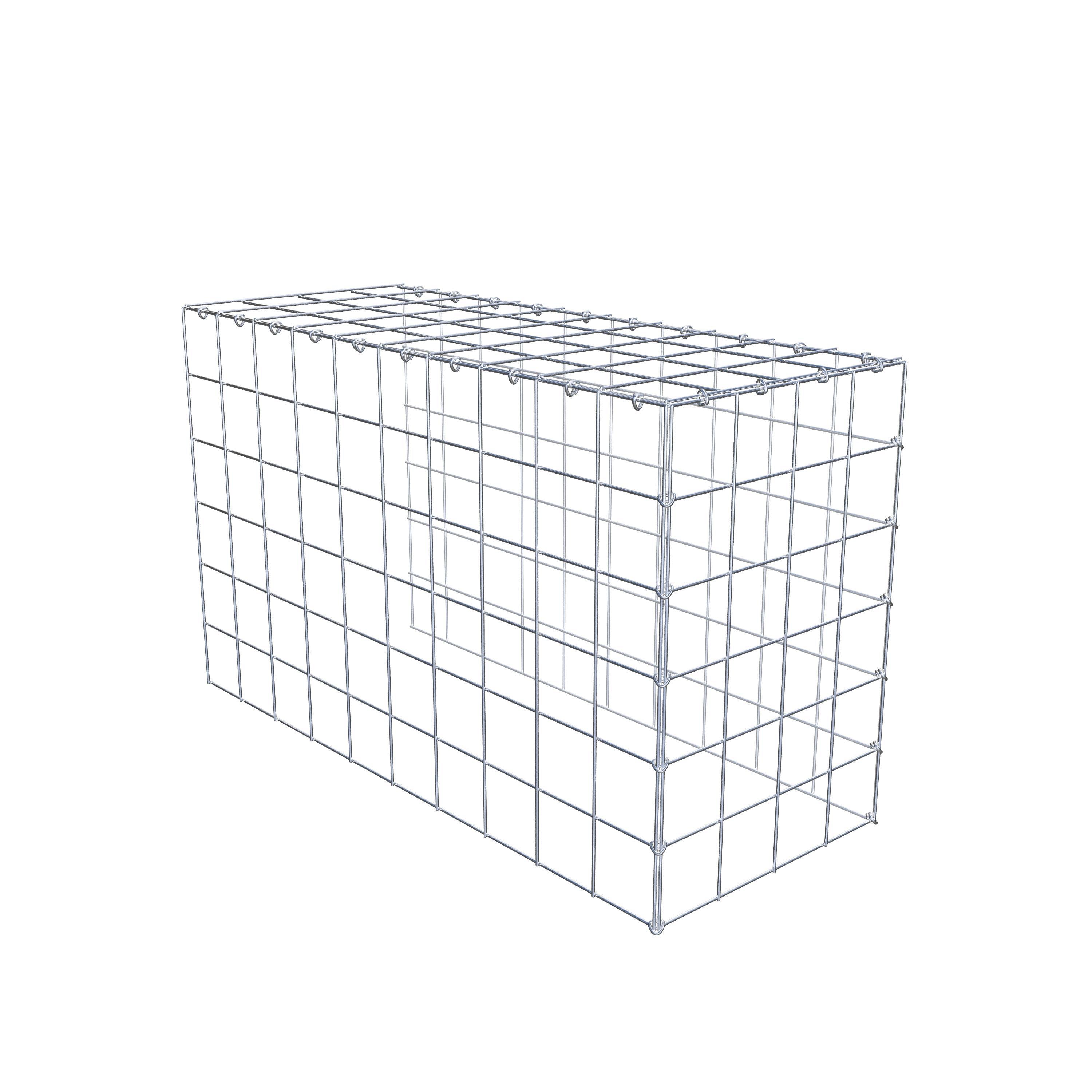 Schanskorf type 4 100 cm x 60 cm x 40 cm (L x H x D), maaswijdte 10 cm x 10 cm, C-ring