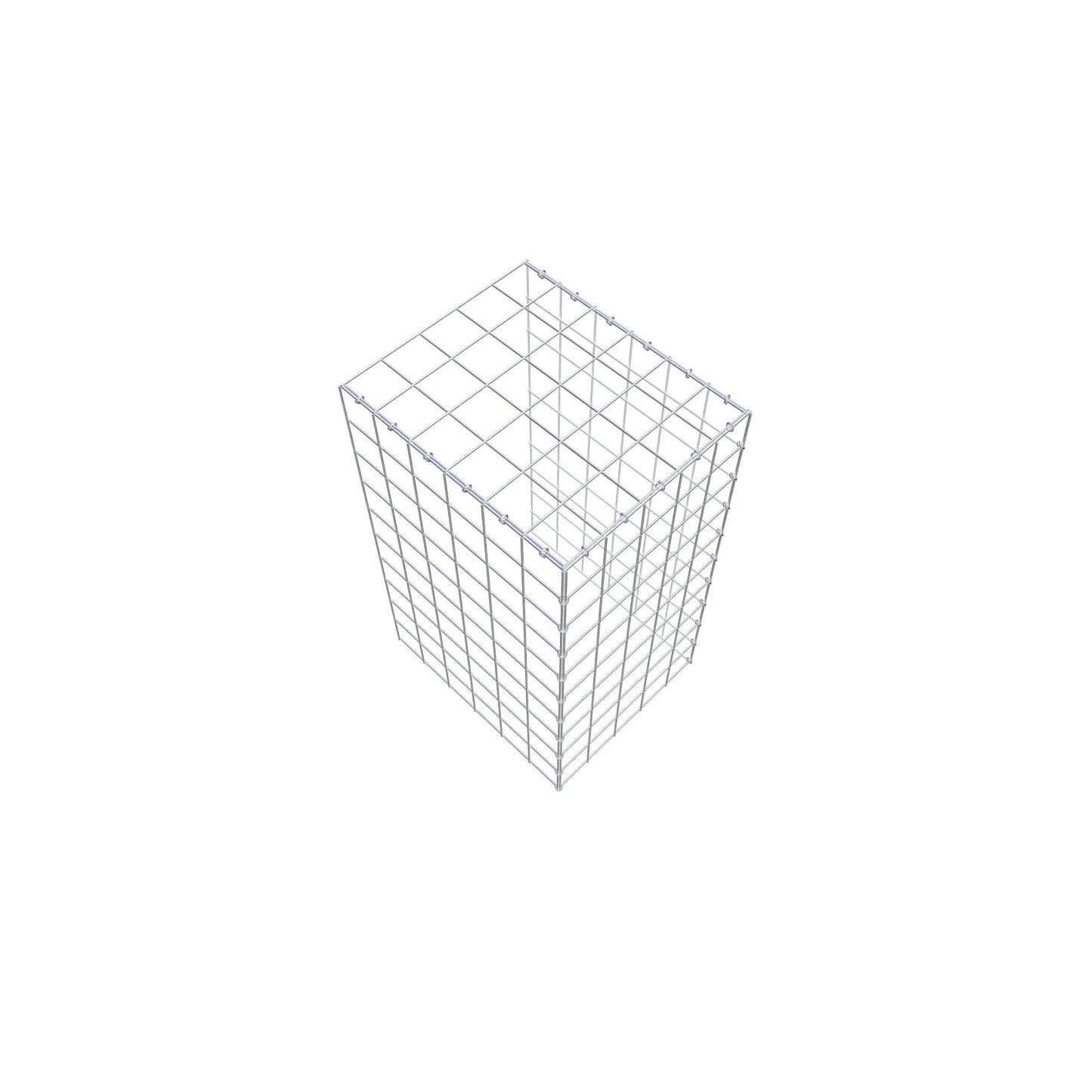 Gabião Tipo 4 100 cm x 60 cm x 50 cm (C x A x P), malhagem 10 cm x 10 cm, anel C