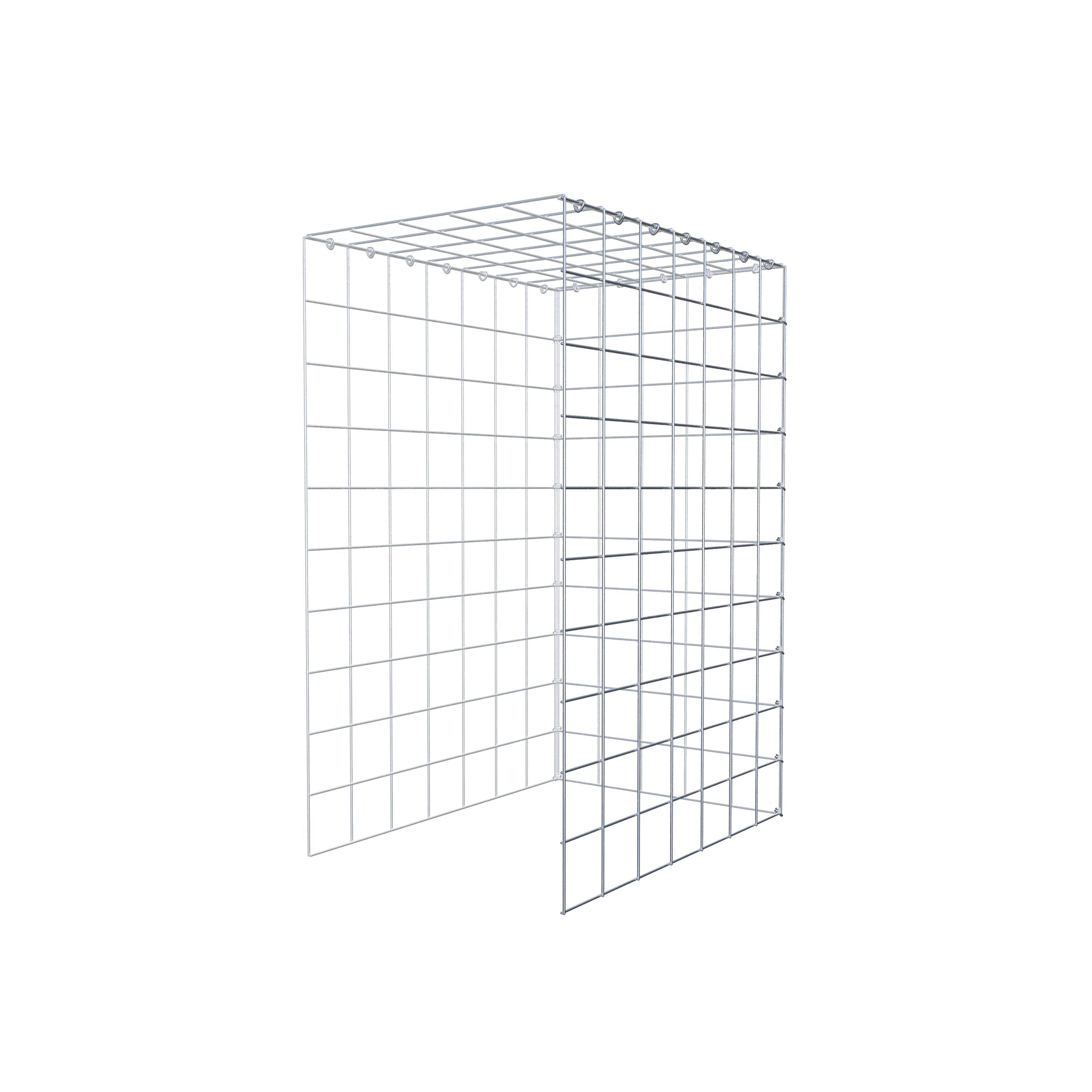 Schanskorf type 4 100 cm x 70 cm x 50 cm (L x H x D), maaswijdte 10 cm x 10 cm, C-ring