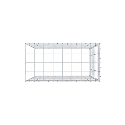 Fourche rapportée type 4 100 cm x 80 cm x 40 cm (L x H x P), mailles 10 cm x 10 cm, anneau C