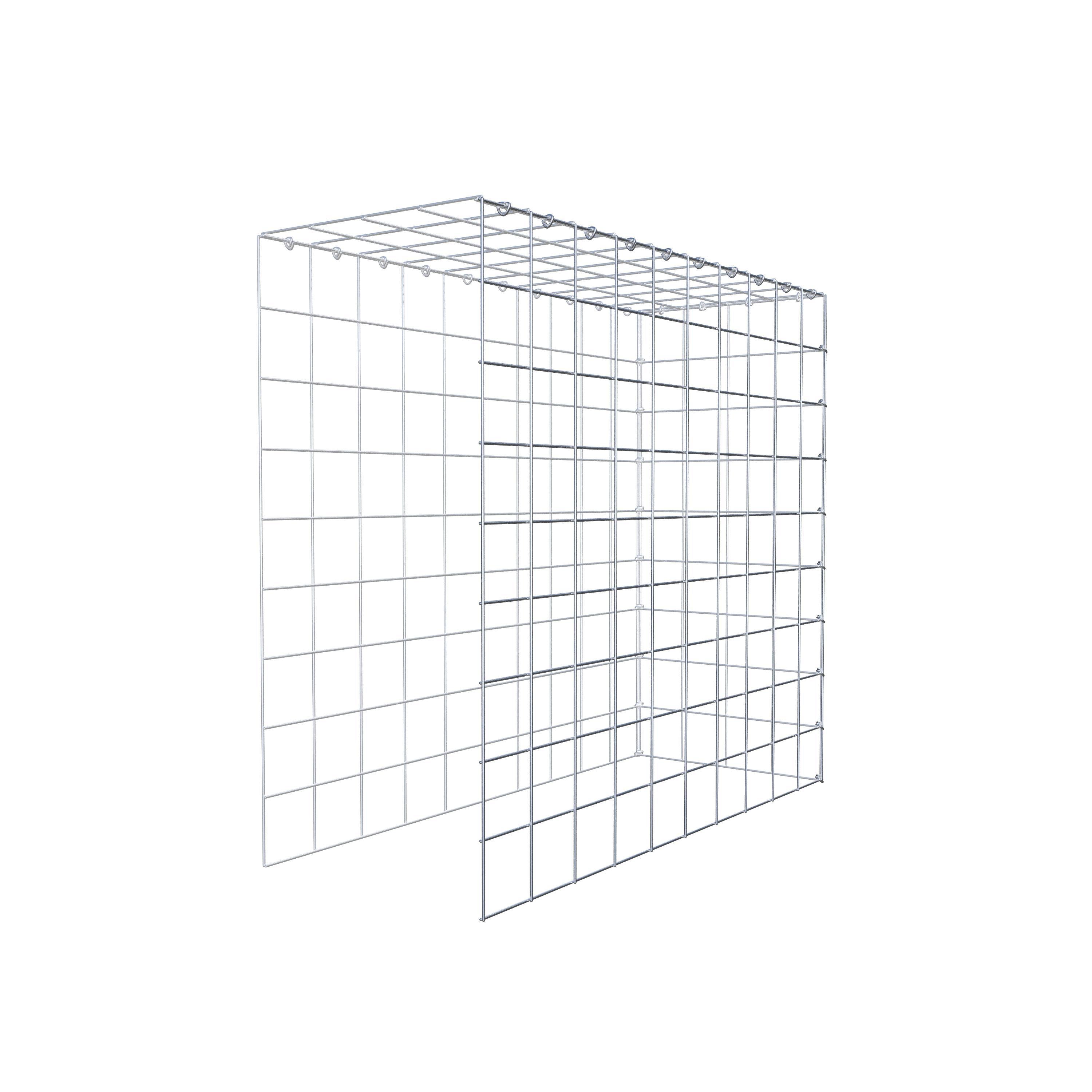 Gabião Tipo 4 100 cm x 90 cm x 40 cm (C x A x P), malhagem 10 cm x 10 cm, anel C