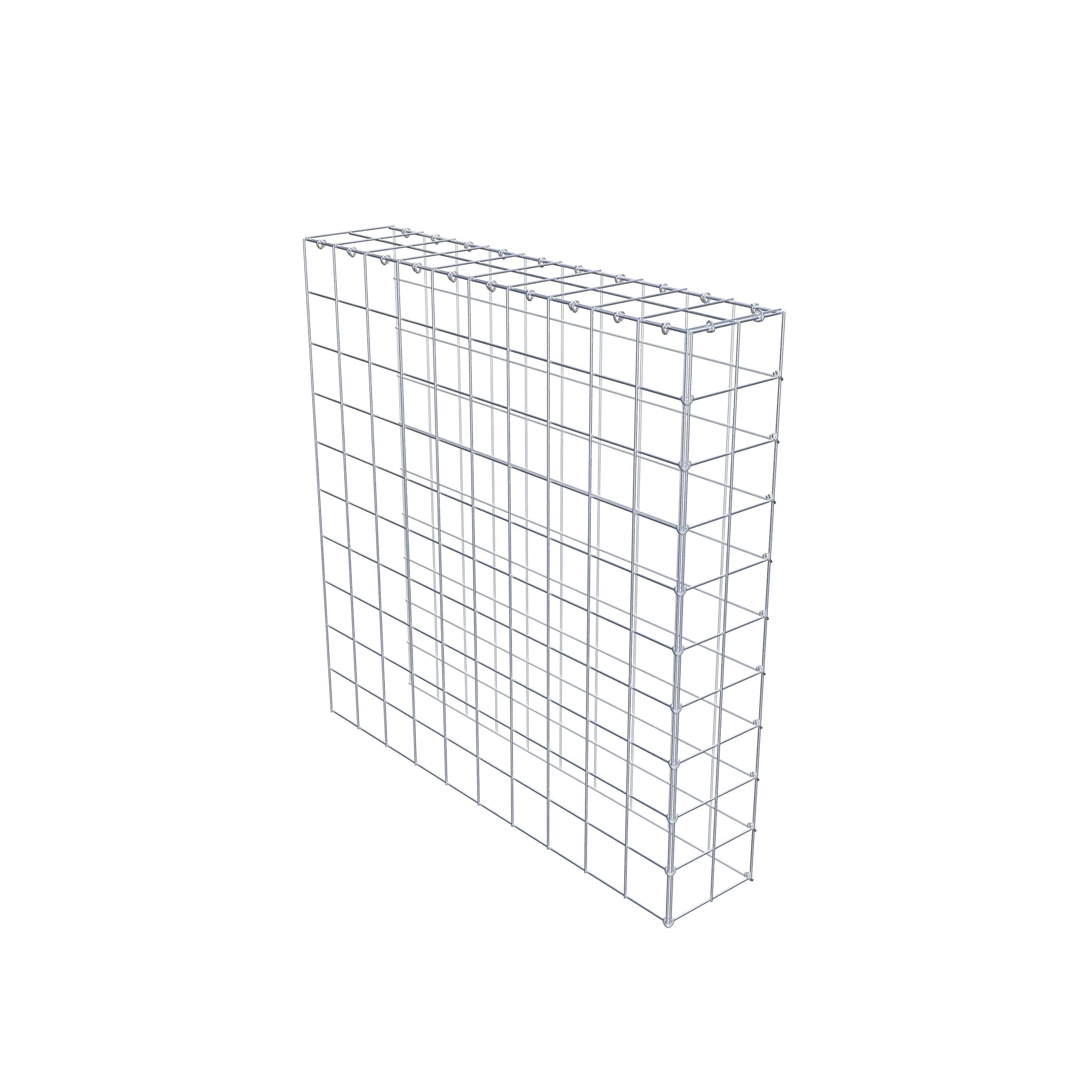 Schanskorf type 4 100 cm x 100 cm x 20 cm (L x H x D), maaswijdte 10 cm x 10 cm, C-ring