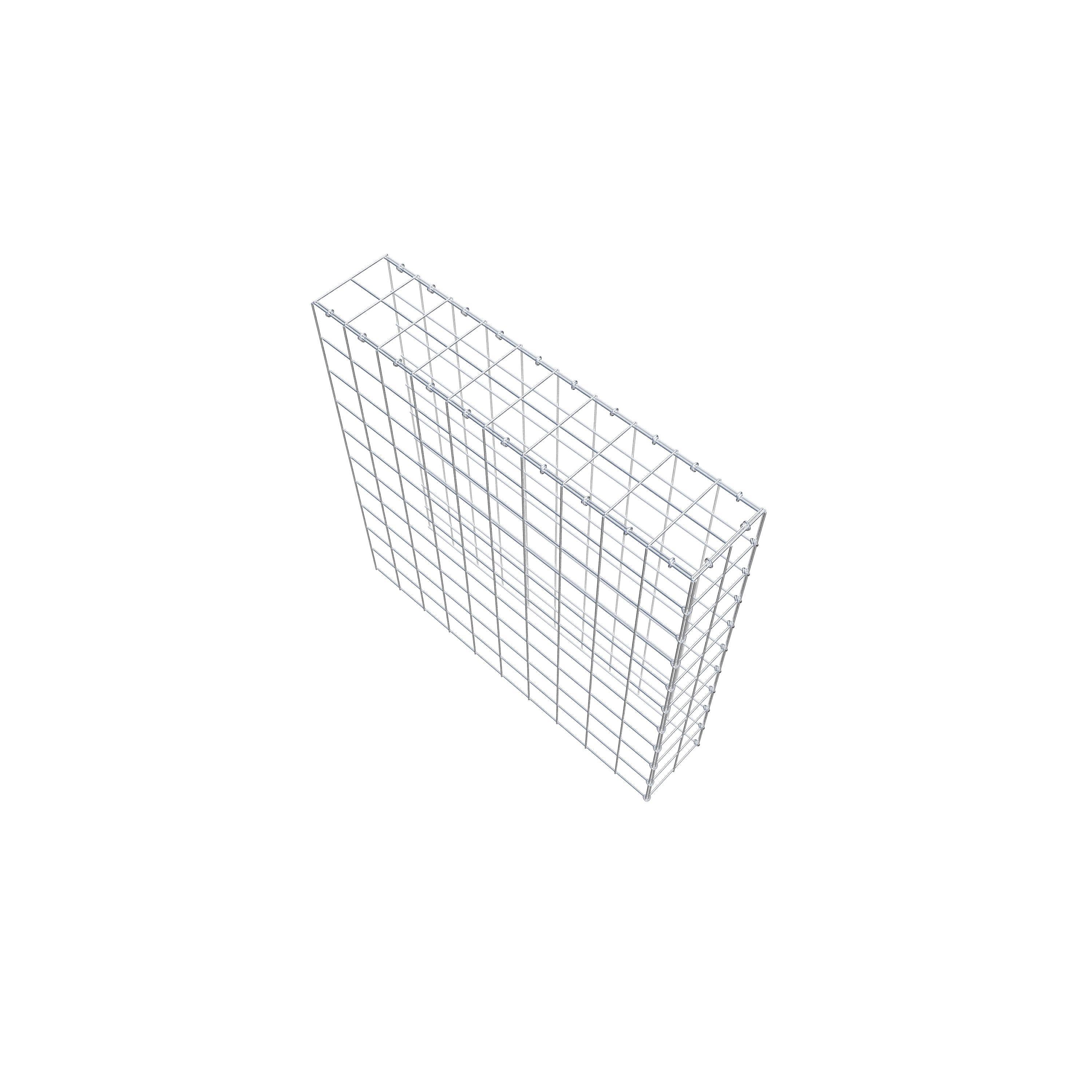 Schanskorf type 4 100 cm x 100 cm x 20 cm (L x H x D), maaswijdte 10 cm x 10 cm, C-ring