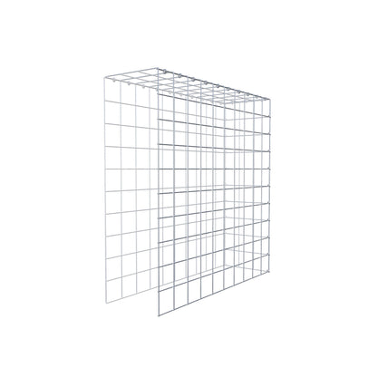 Monteret gabion type 4 100 cm x 100 cm x 30 cm (L x H x D), maskestørrelse 10 cm x 10 cm, C-ring