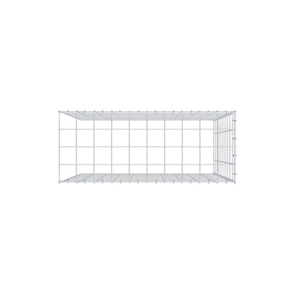 Monteret gabion type 4 100 cm x 100 cm x 40 cm (L x H x D), maskestørrelse 10 cm x 10 cm, C-ring