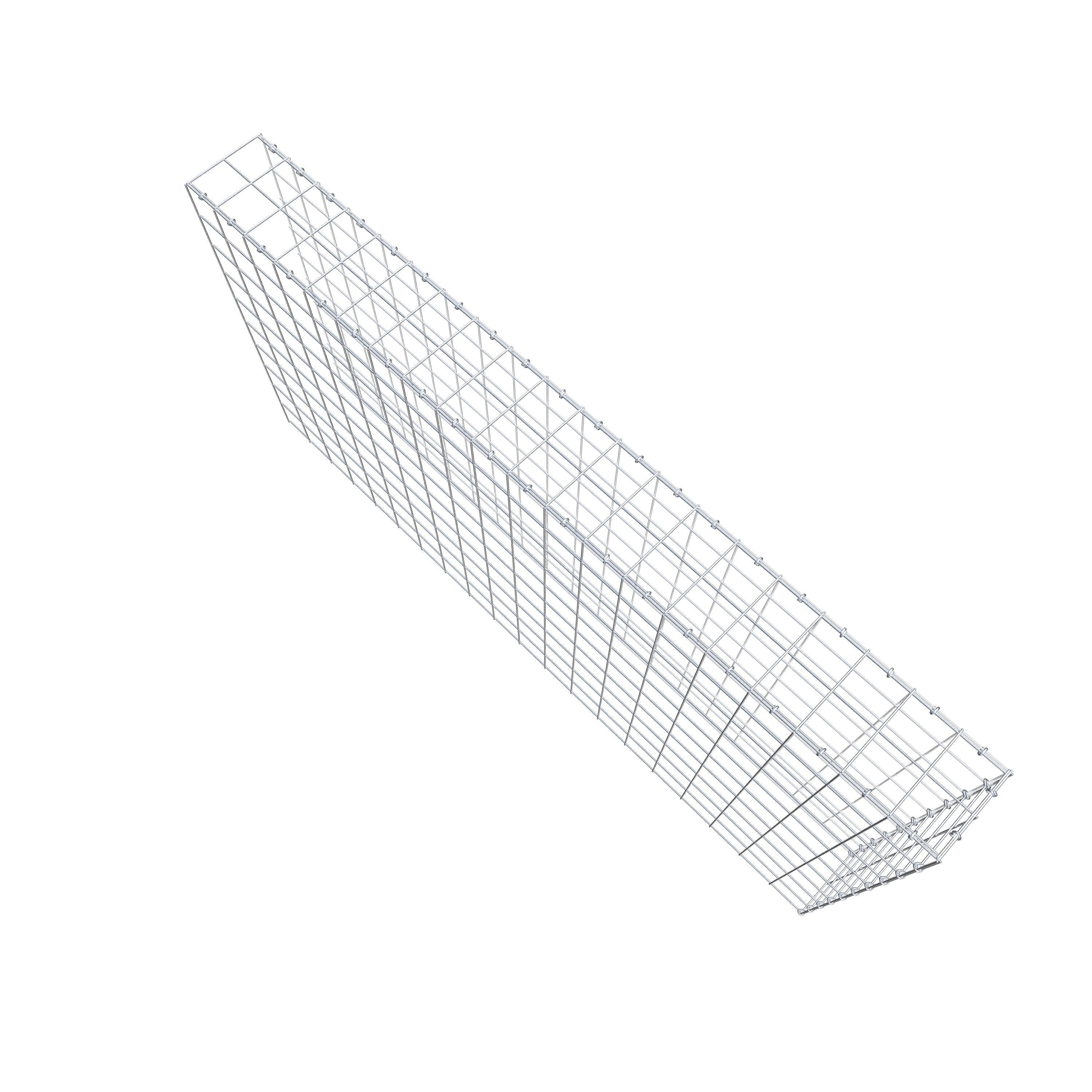 Anbaugabione Typ 4 200 cm x 100 cm x 20 cm (L x H x T), Maschenweite 10 cm x 10 cm, C-Ring