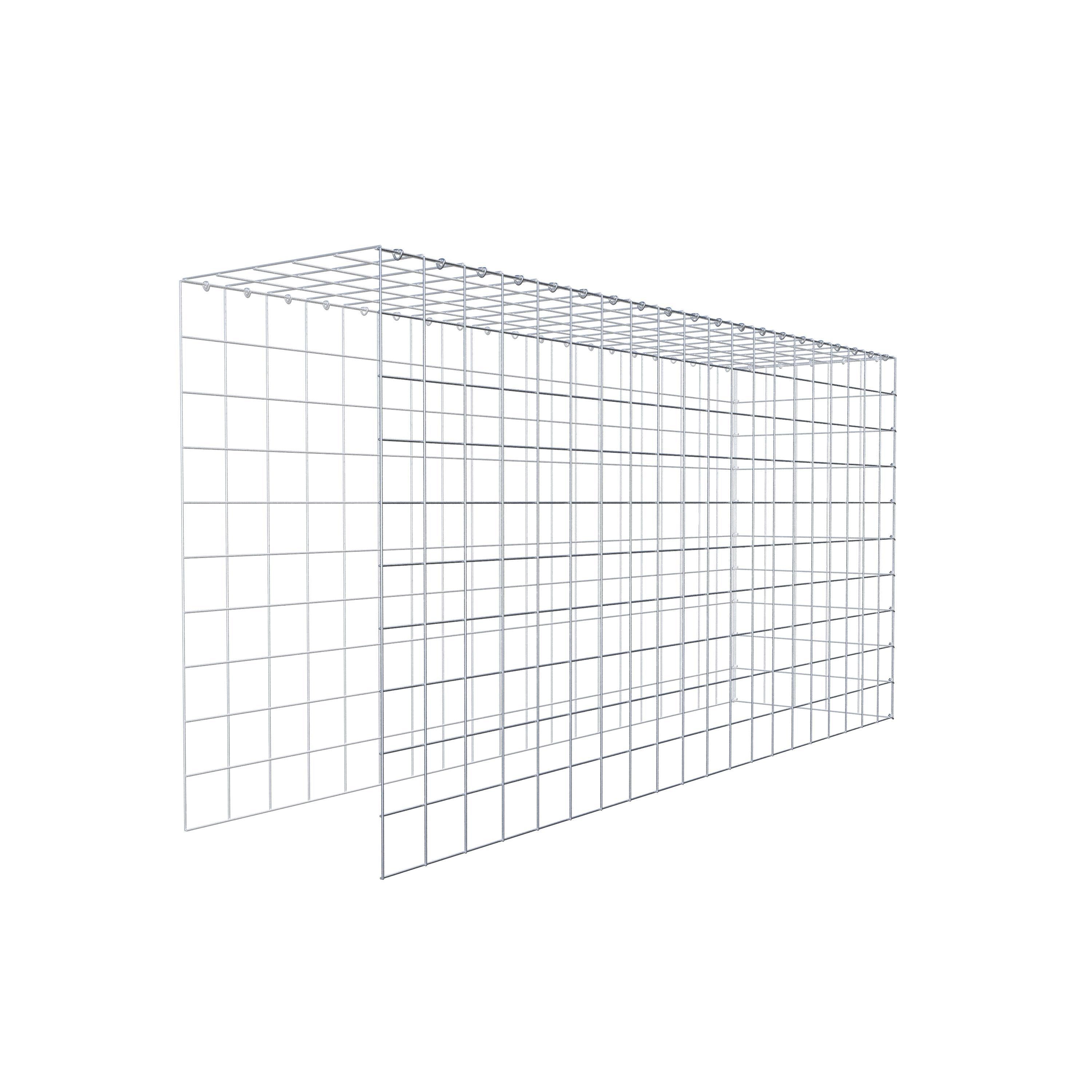 Schanskorf type 4 200 cm x 100 cm x 50 cm (L x H x D), maaswijdte 10 cm x 10 cm, C-ring