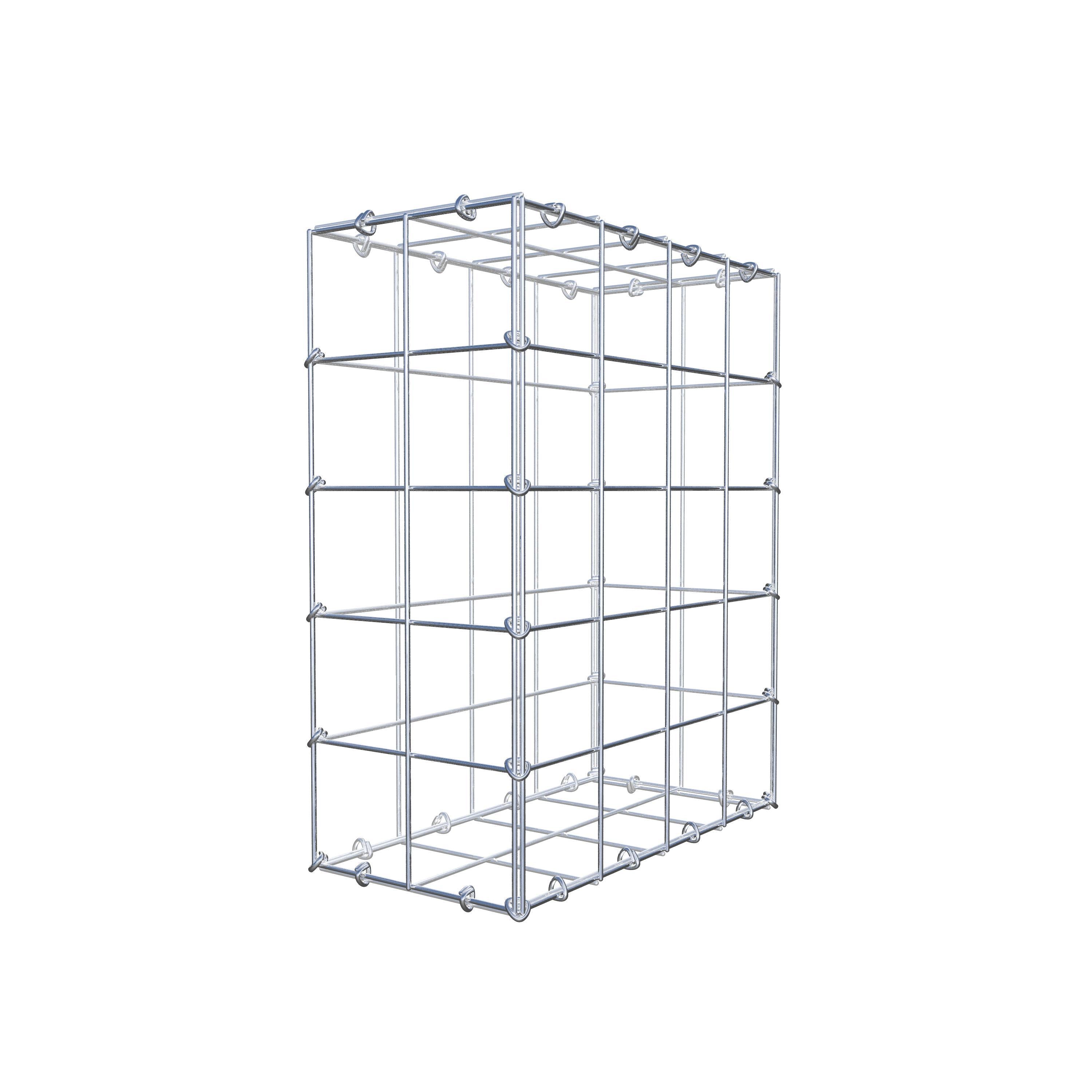 Gabion 50 cm x 40 cm x 20 cm (L x H x D), mesh size 10 cm x 10 cm, C-ring