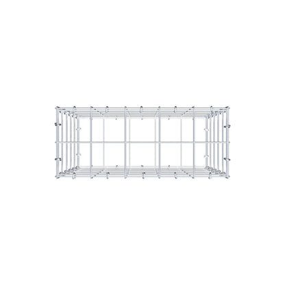 Gabion 50 cm x 50 cm x 20 cm (L x H x D), maskestørrelse 10 cm x 10 cm, C-ring