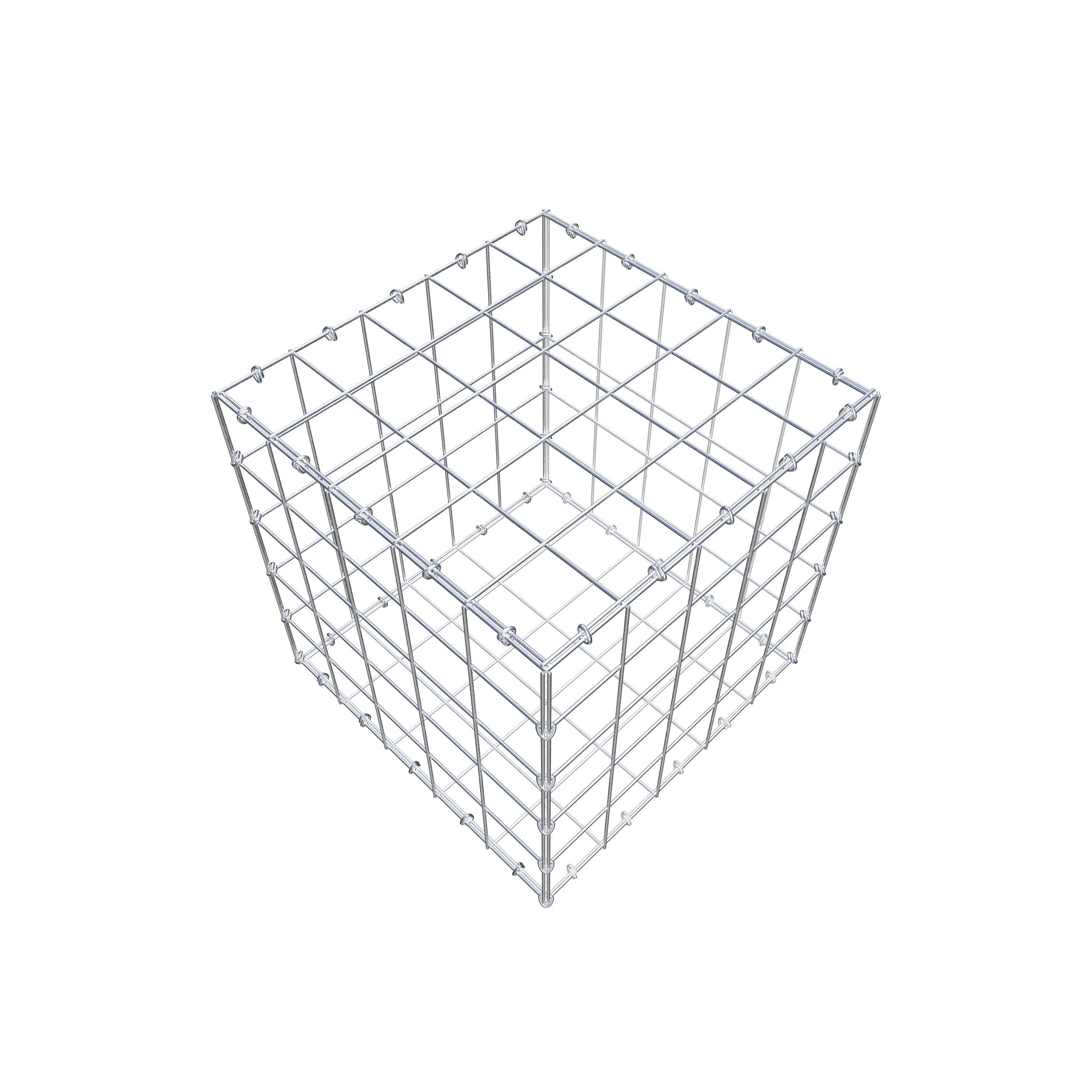 Schanskorf 50 cm x 50 cm x 50 cm (L x H x D), maaswijdte 10 cm x 10 cm, C-ring