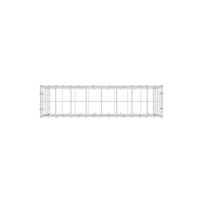 Schanskorf 80 cm x 40 cm x 20 cm (L x H x D), maaswijdte 10 cm x 10 cm, C-ring