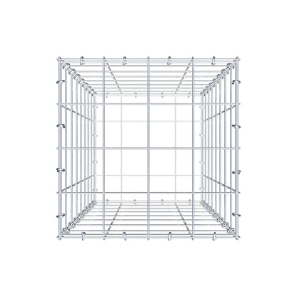 Gabion 80 cm x 40 cm x 40 cm (L x H x P), mailles 10 cm x 10 cm, anneau en C