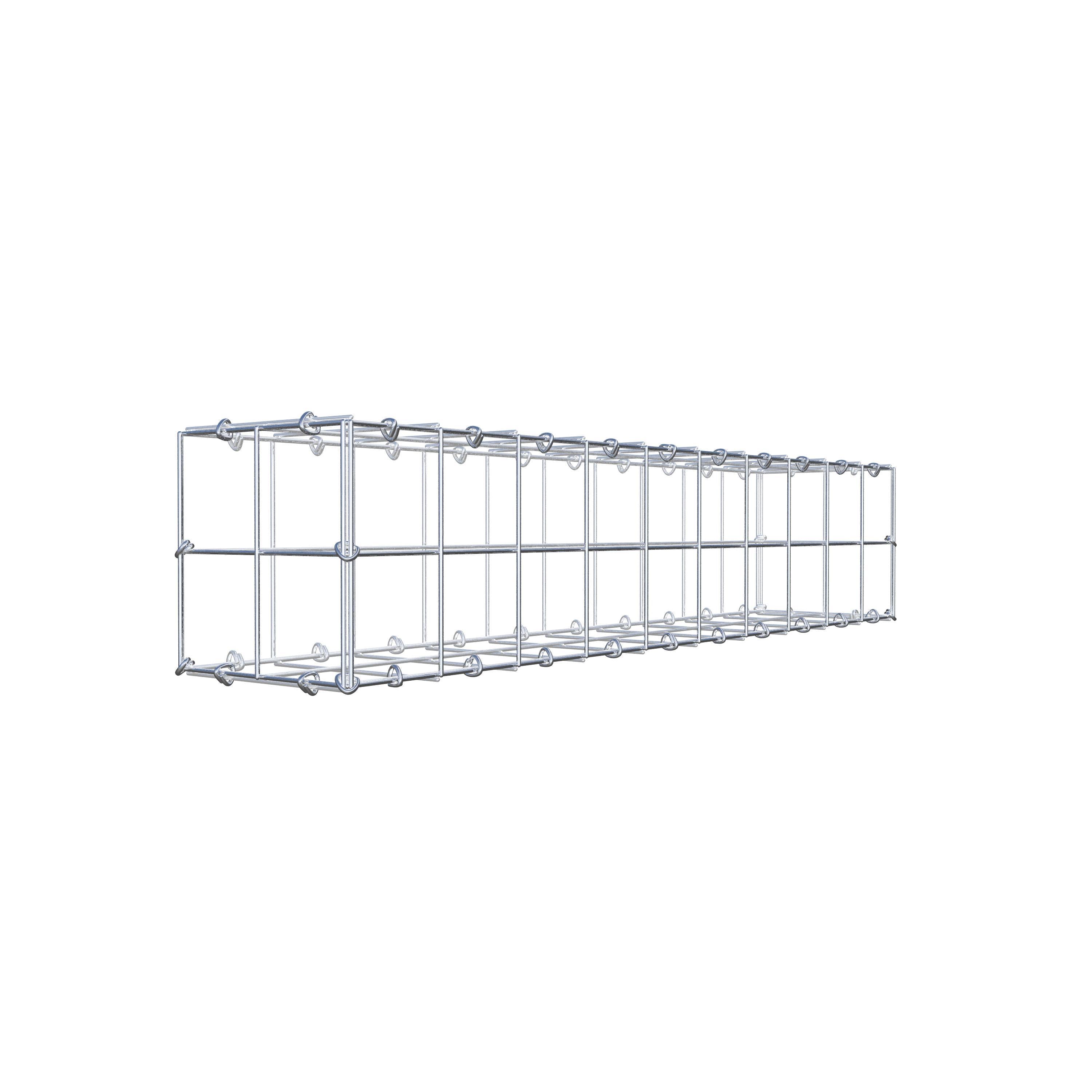 Schanskorf 100 cm x 20 cm x 20 cm (L x H x D), maaswijdte 10 cm x 10 cm, C-ring