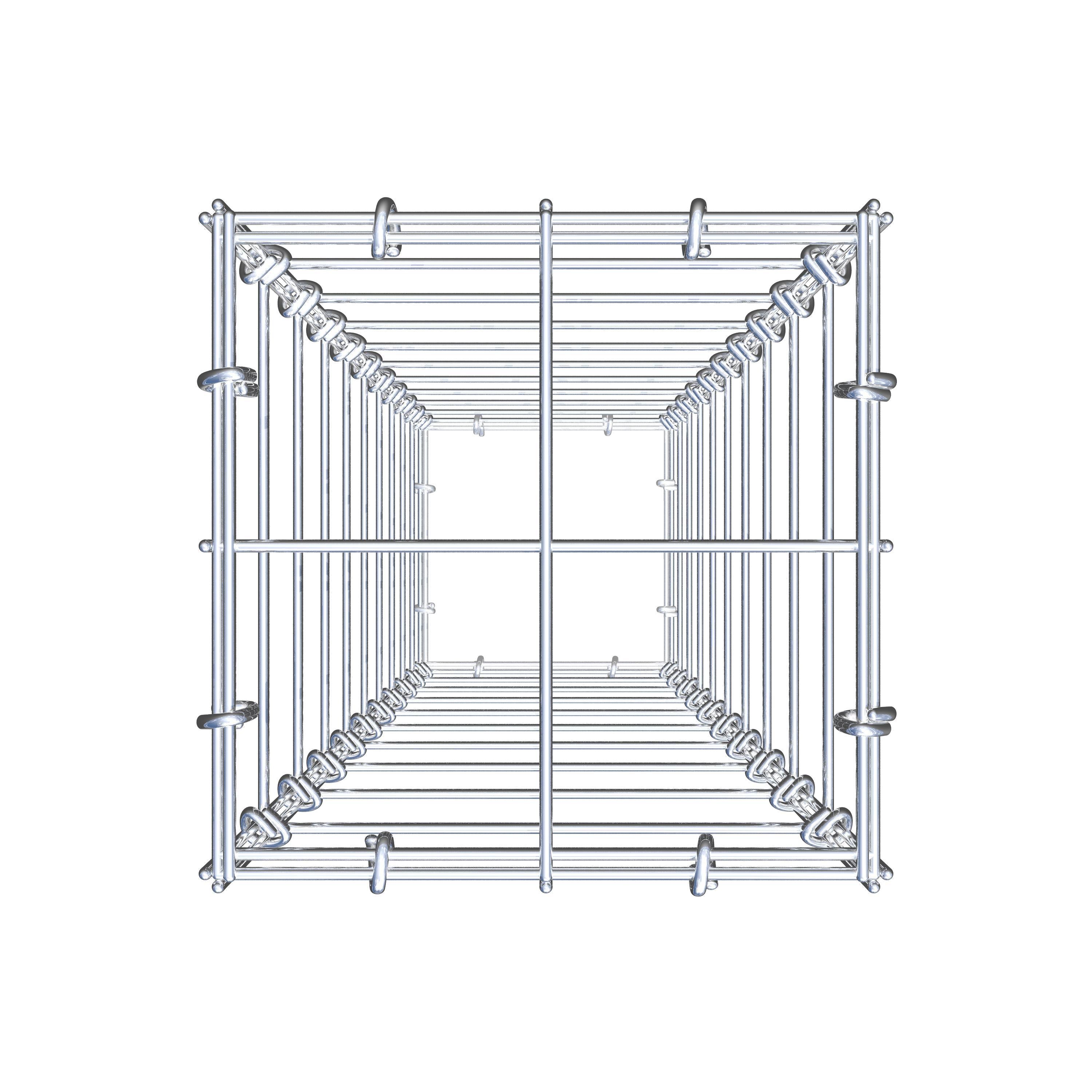 Schanskorf 100 cm x 20 cm x 20 cm (L x H x D), maaswijdte 10 cm x 10 cm, C-ring