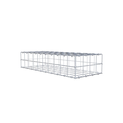 Gavión 100 cm x 20 cm x 40 cm (L x A x P), malla 10 cm x 10 cm, anillo en C