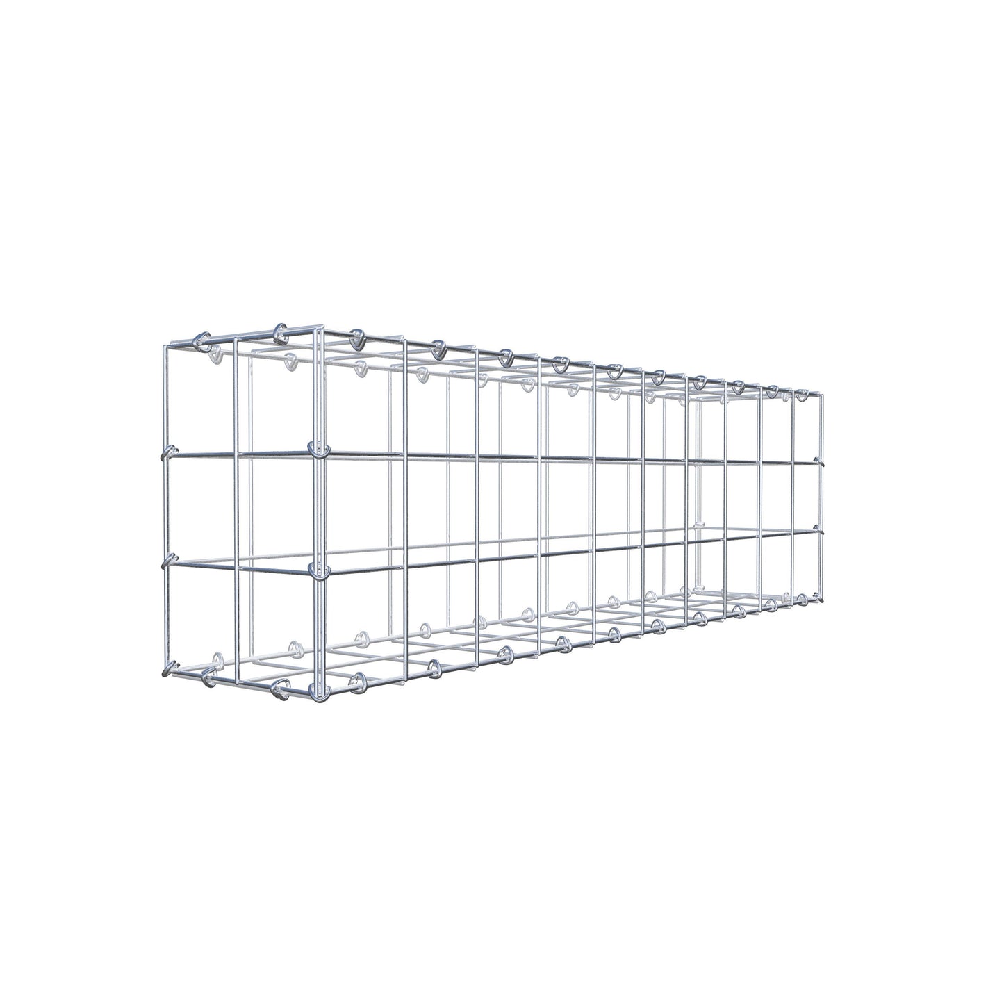 Schanskorf 100 cm x 30 cm x 20 cm (L x H x D), maaswijdte 10 cm x 10 cm, C-ring