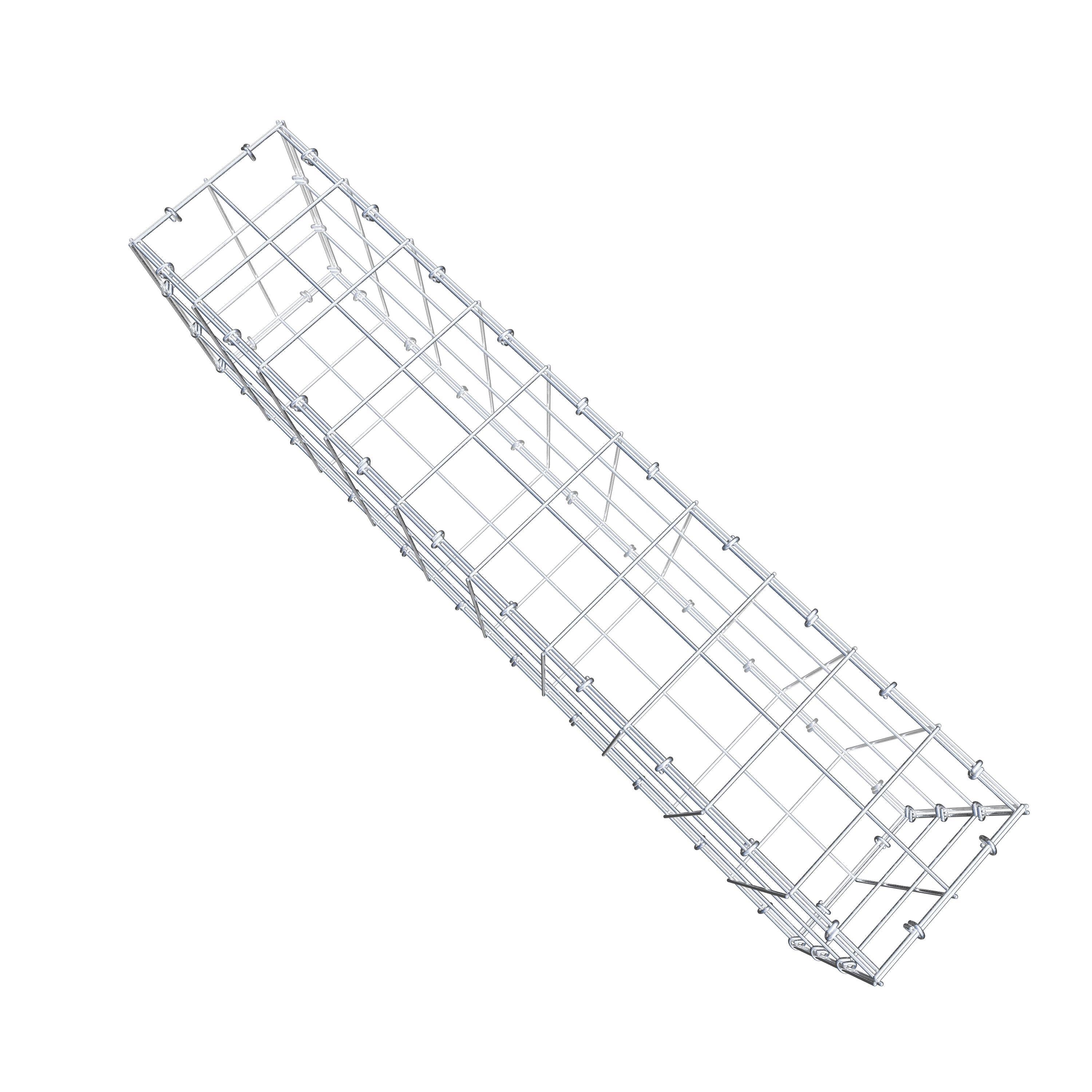 Schanskorf 100 cm x 30 cm x 20 cm (L x H x D), maaswijdte 10 cm x 10 cm, C-ring