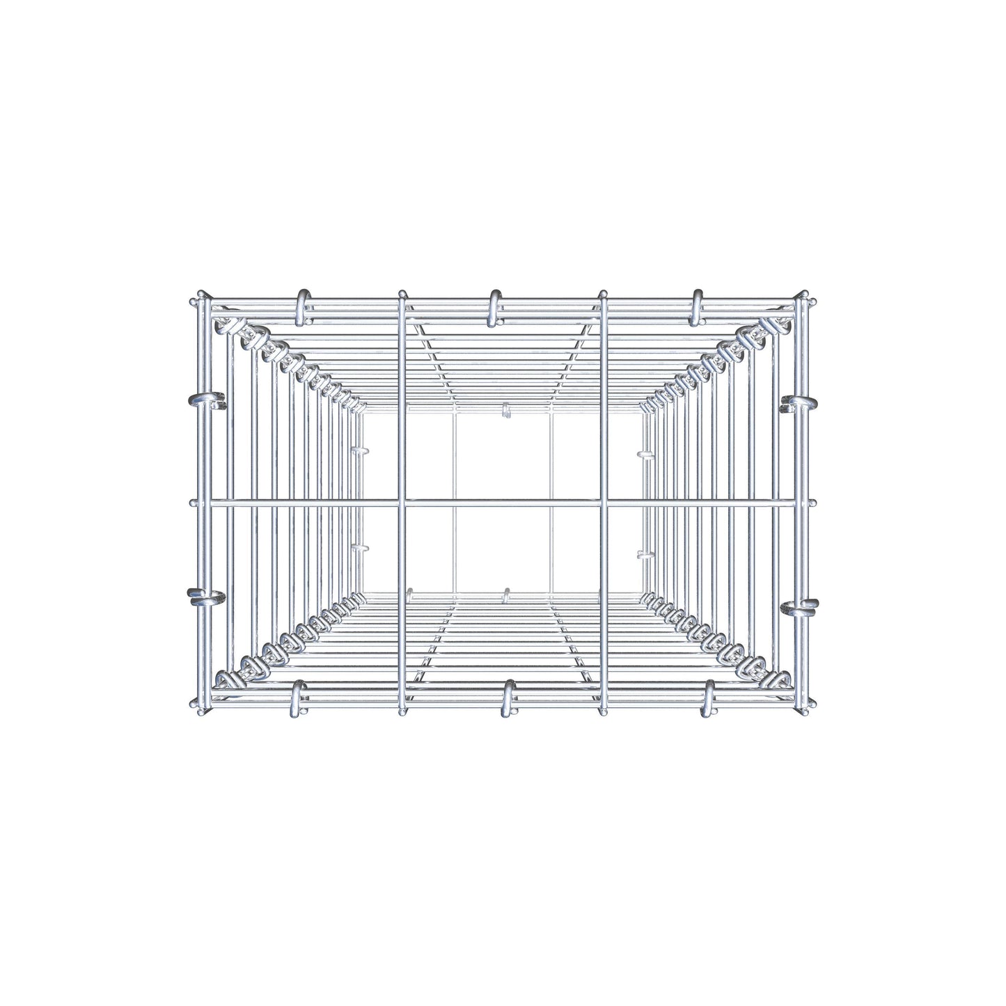 Schanskorf 100 cm x 30 cm x 20 cm (L x H x D), maaswijdte 10 cm x 10 cm, C-ring
