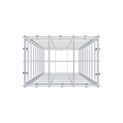 Schanskorf 100 cm x 30 cm x 20 cm (L x H x D), maaswijdte 10 cm x 10 cm, C-ring