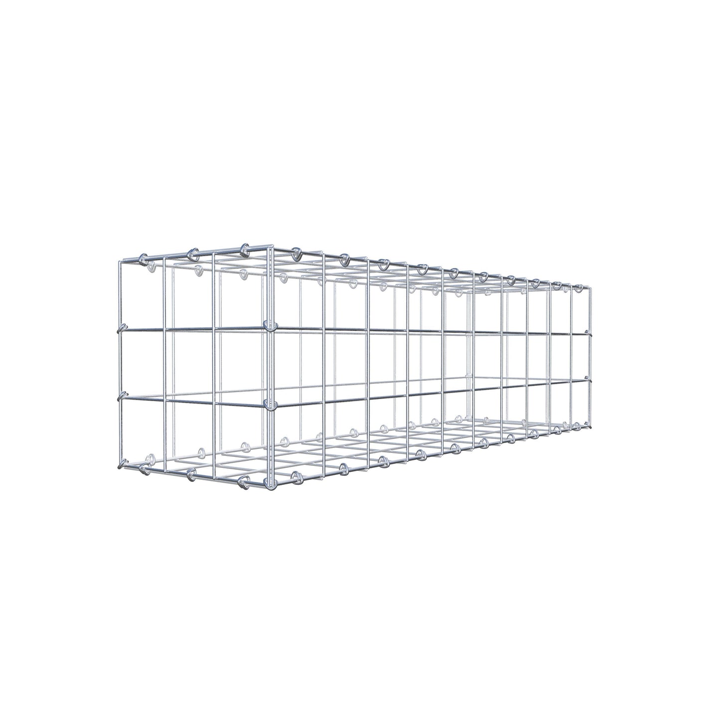 Gabion 100 cm x 30 cm x 30 cm (L x H x D), mesh size 10 cm x 10 cm, C-ring