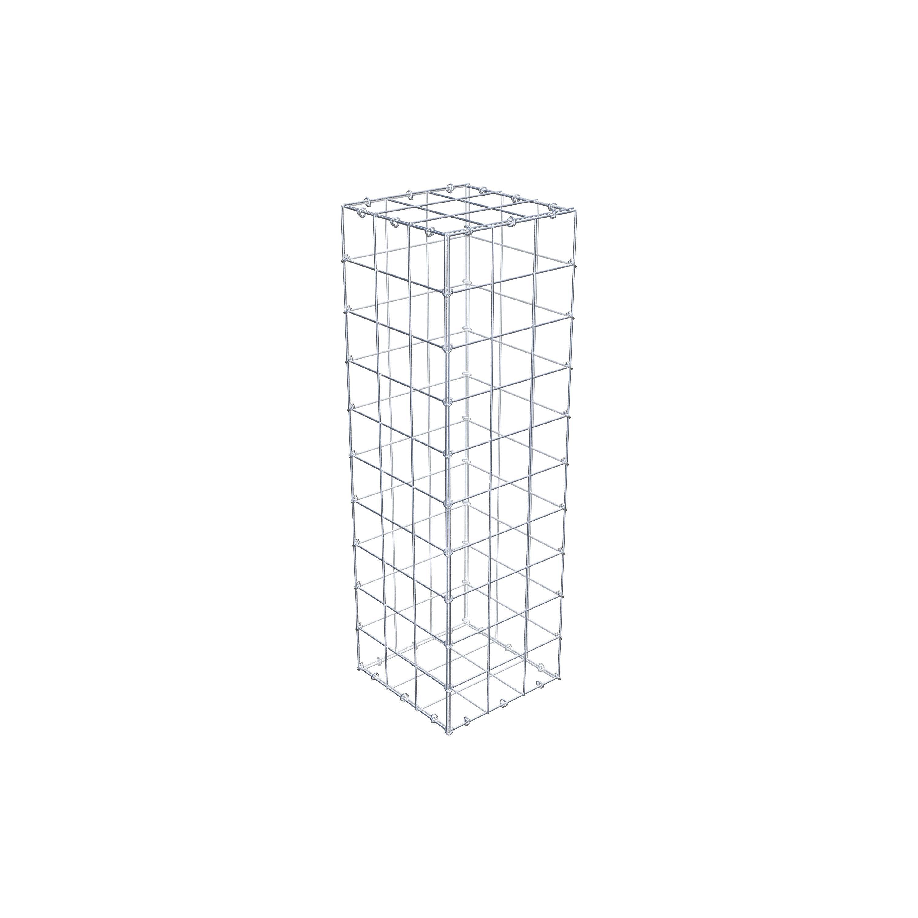 Schanskorf 100 cm x 30 cm x 30 cm (L x H x D), maaswijdte 10 cm x 10 cm, C-ring