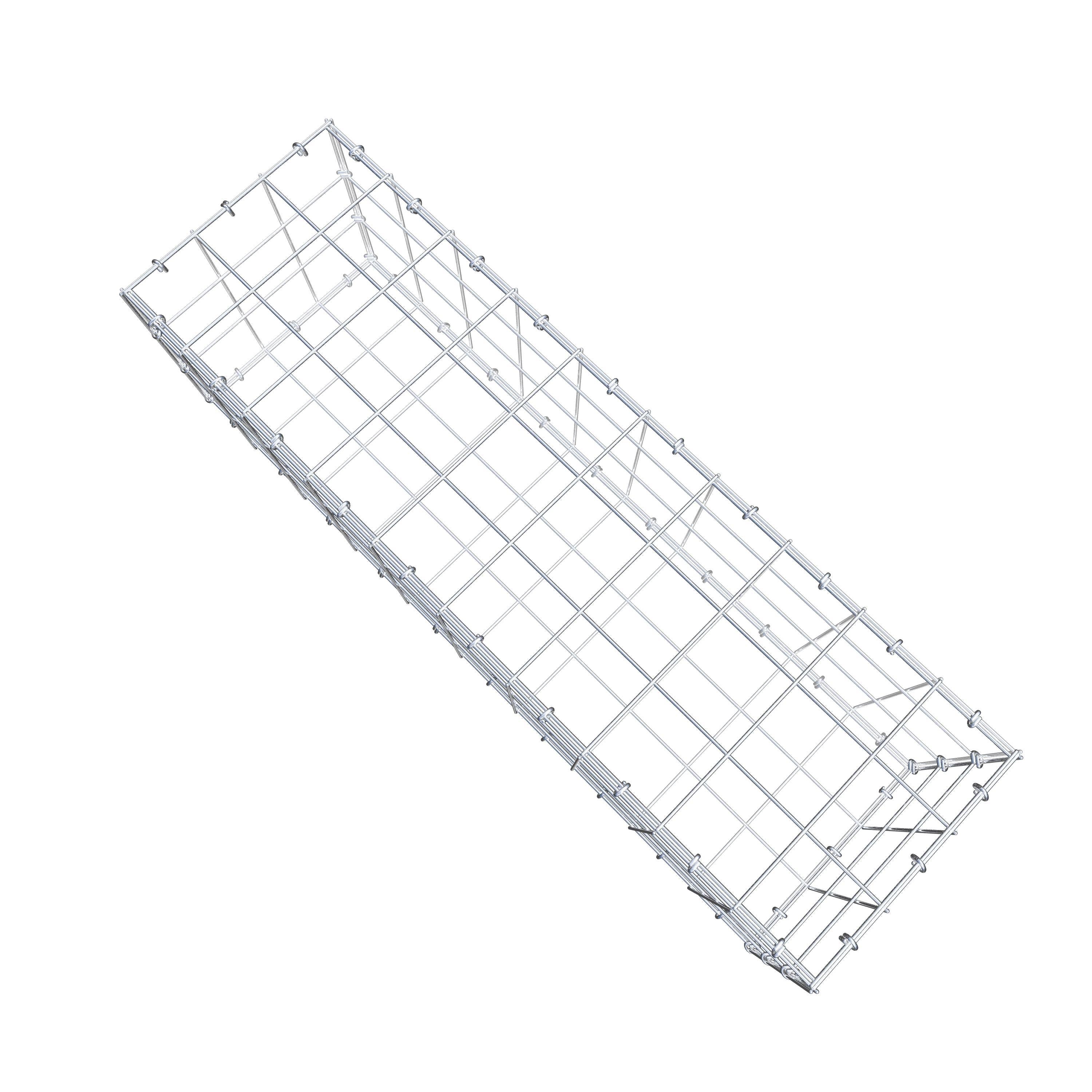 Schanskorf 100 cm x 30 cm x 30 cm (L x H x D), maaswijdte 10 cm x 10 cm, C-ring