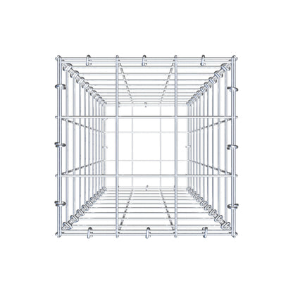 Gabion 100 cm x 30 cm x 30 cm (L x H x D), mesh size 10 cm x 10 cm, C-ring