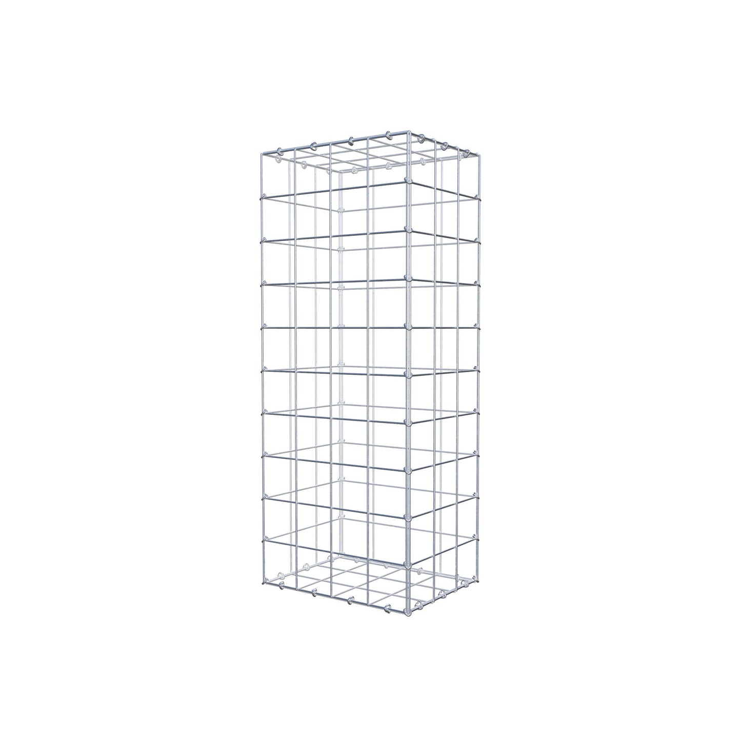Gabion 100 cm x 30 cm x 40 cm (L x H x P), mailles 10 cm x 10 cm, anneau en C