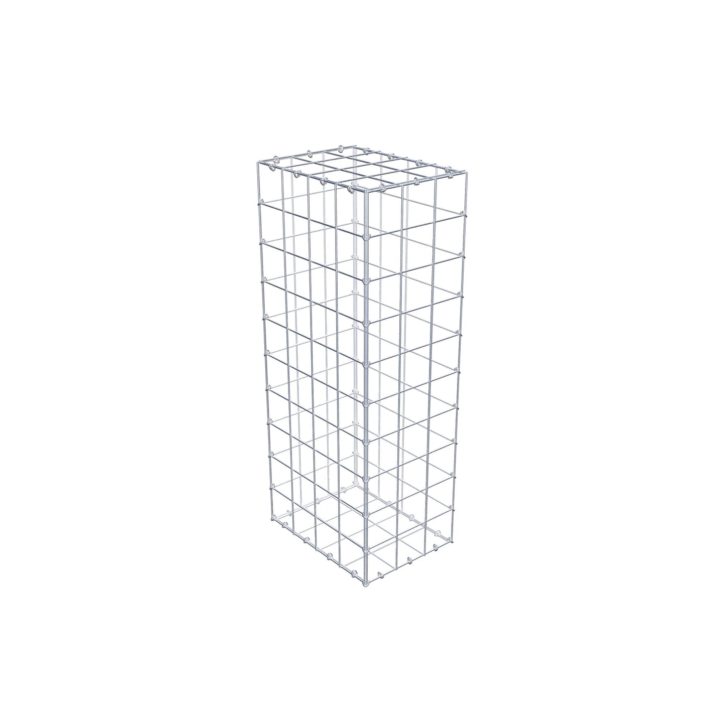 Gabion 100 cm x 40 cm x 30 cm (L x H x D), maskstorlek 10 cm x 10 cm, C-ring