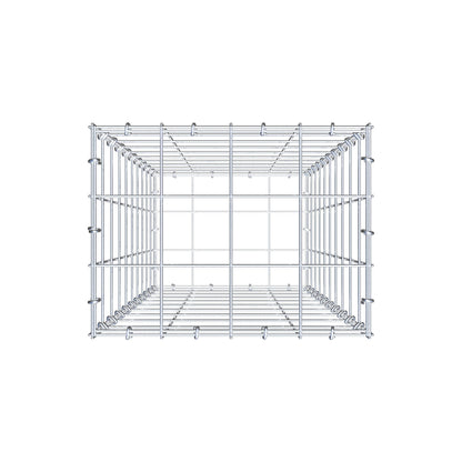 Gabion 100 cm x 40 cm x 30 cm (L x H x D), maskstorlek 10 cm x 10 cm, C-ring